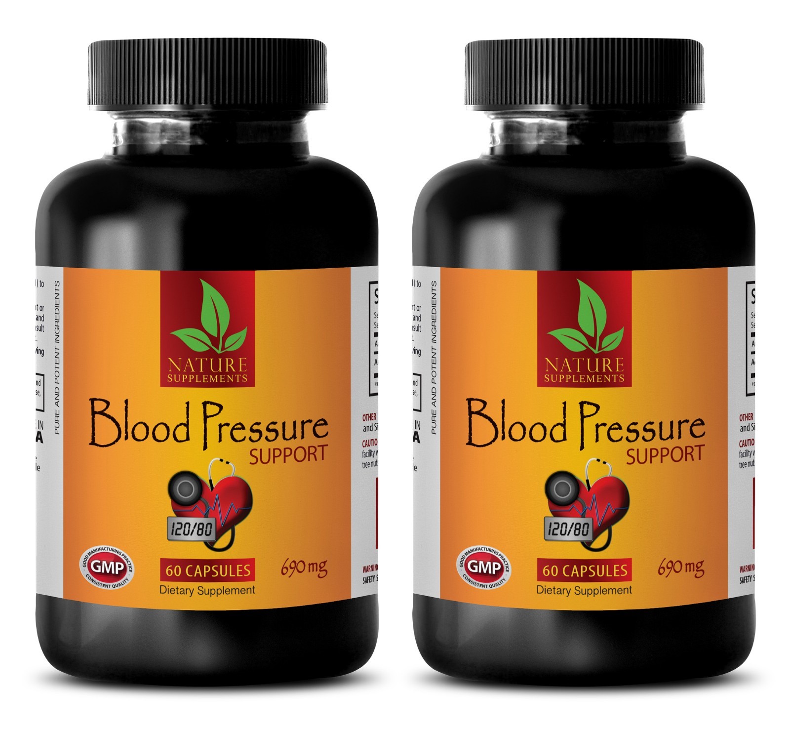 Immune support formula – BLOOD PRESSURE CONTROL – garlic pills – 2 Bottles