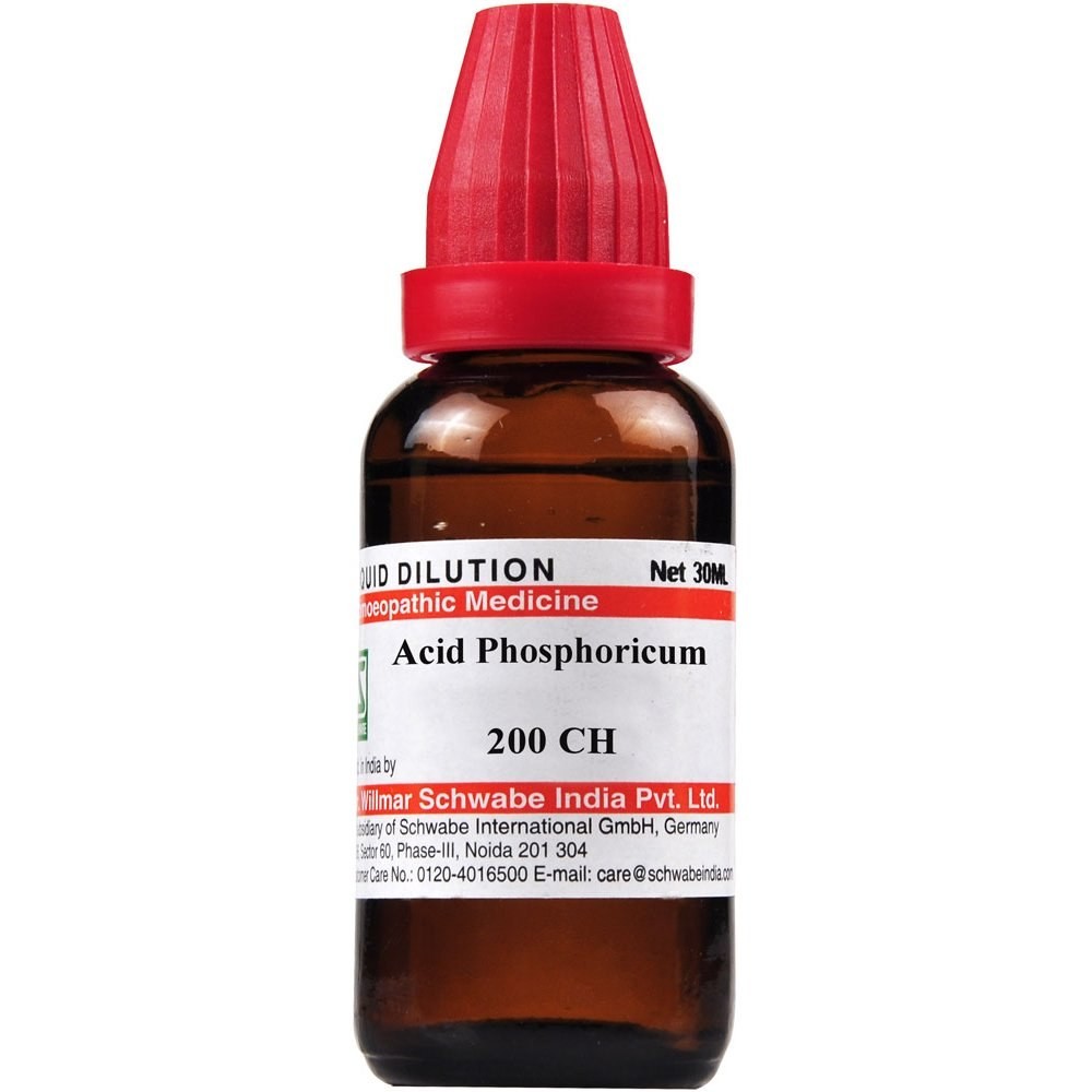 Dr Willmar Schwabe Acidum Phosphoricum 6CH, 30CH, 200CH, 1000CH(1M) 30ml