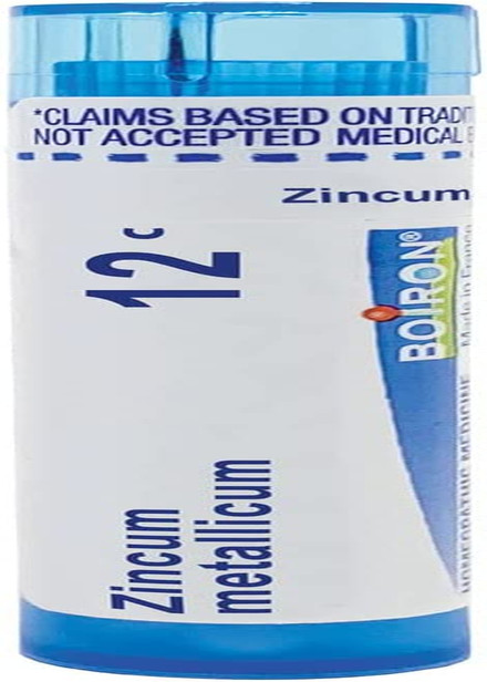 Boiron Zincum Metallicum, 80 Pellets, Homeopathic Medicine for Leg Cramps