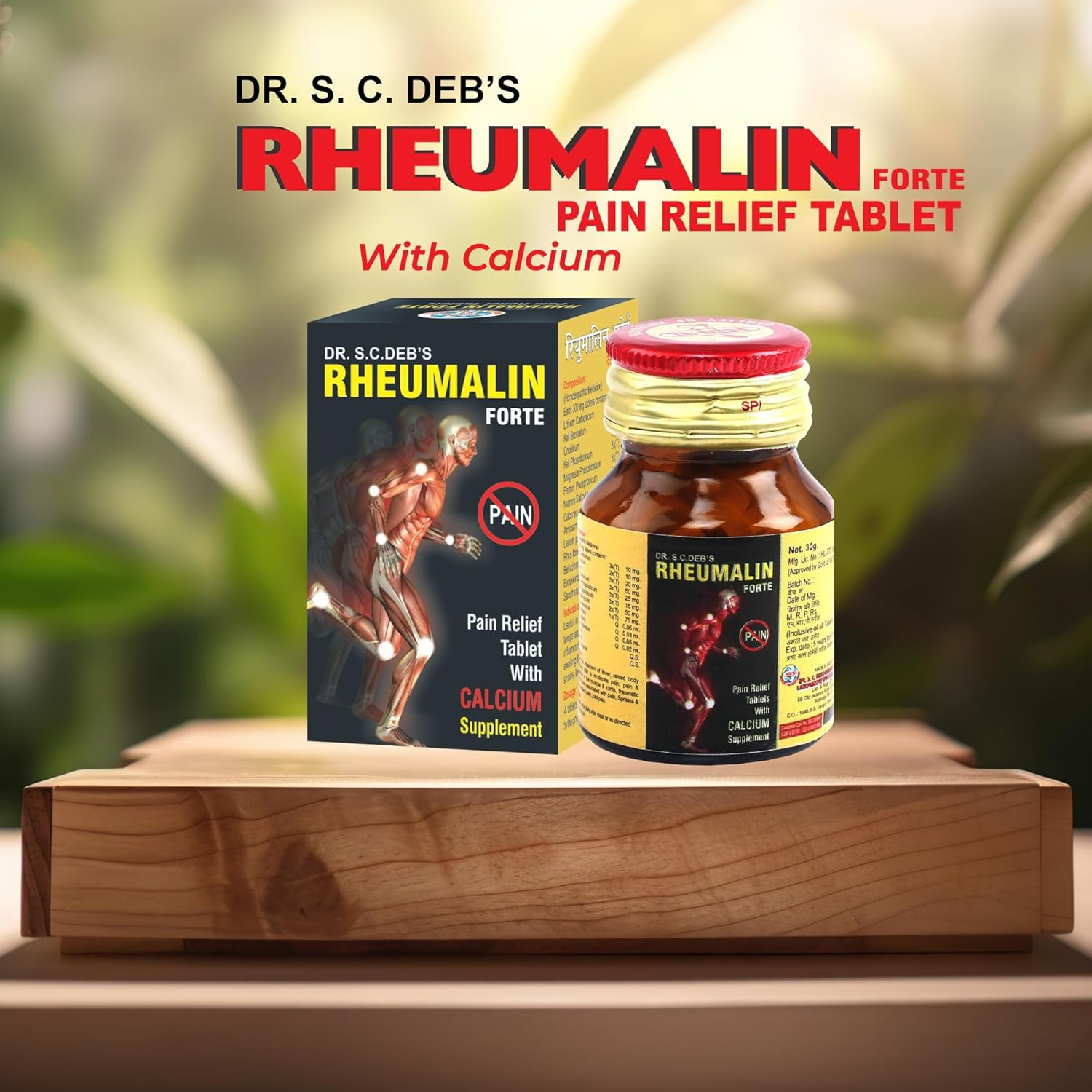 Homeopathic Rheumalin Forte Pain Relief Tablets For Muscle Soreness 30GM