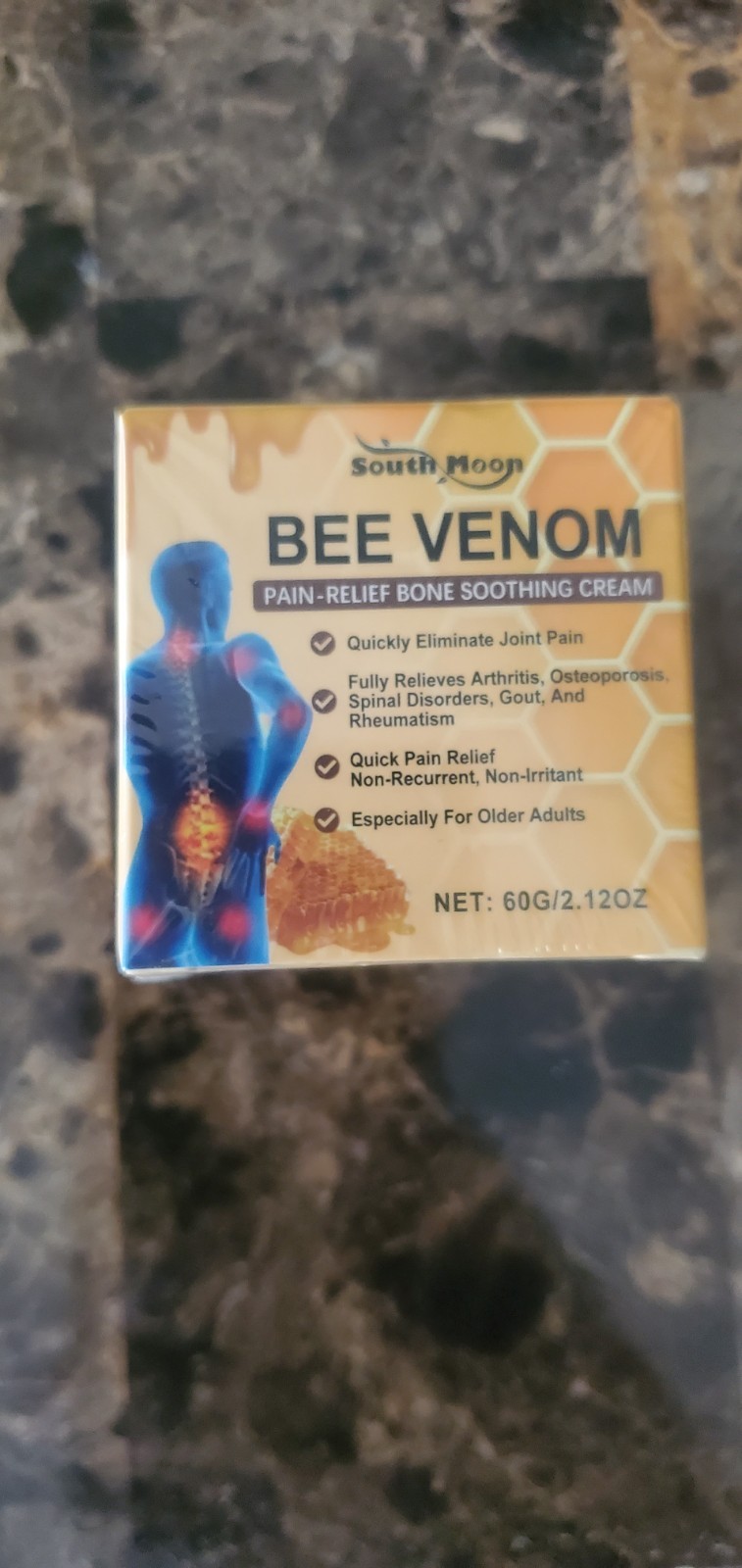 NEW BEE VENOM PAIN RELIEF BONE HEALING CREAM JOINT PAIN ARTHRITIS EXP 4/2028