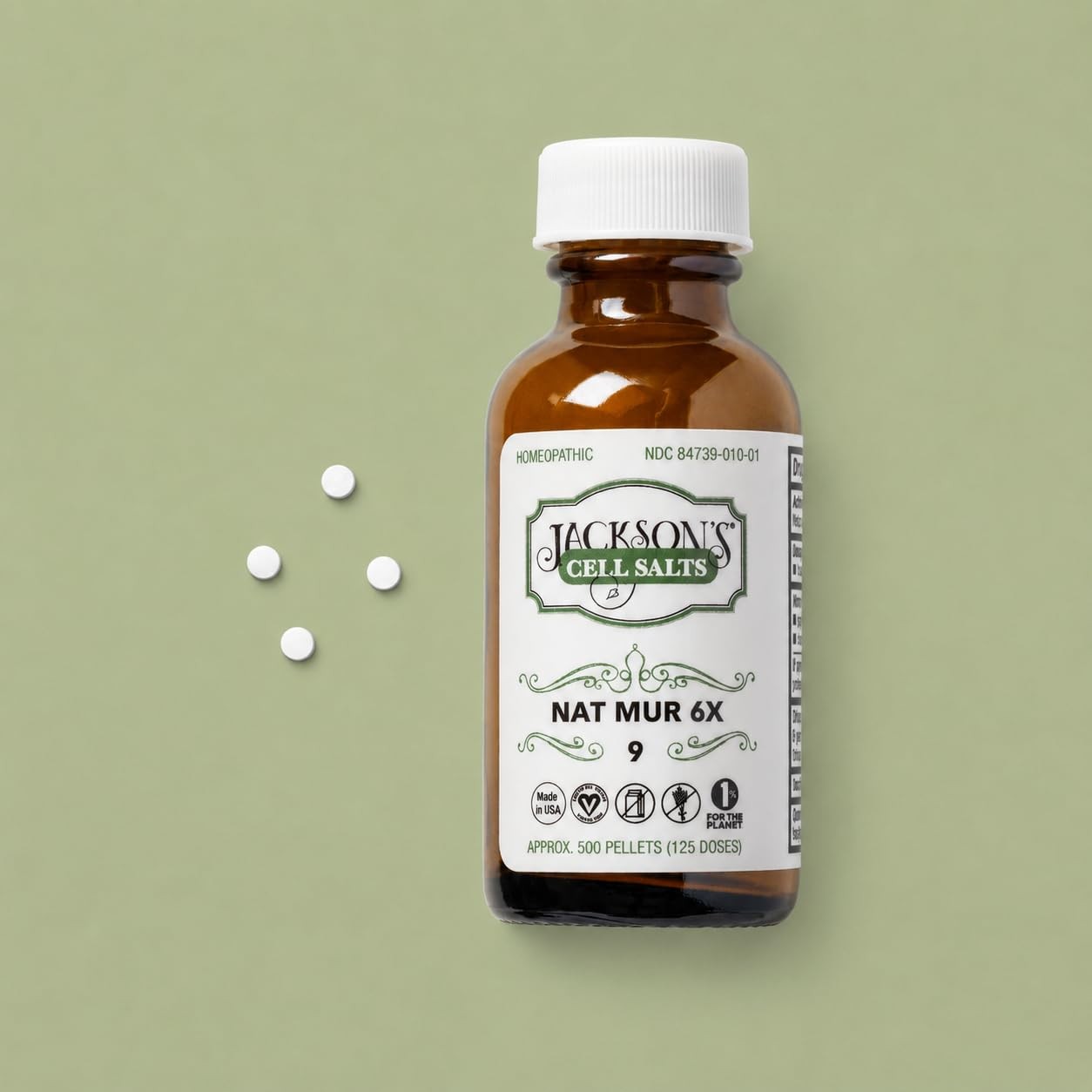 Jackson’s #9 Cell Salt NAT Mur 6X (500 Pellet Bottle) – 500 Count (Pack of 1)