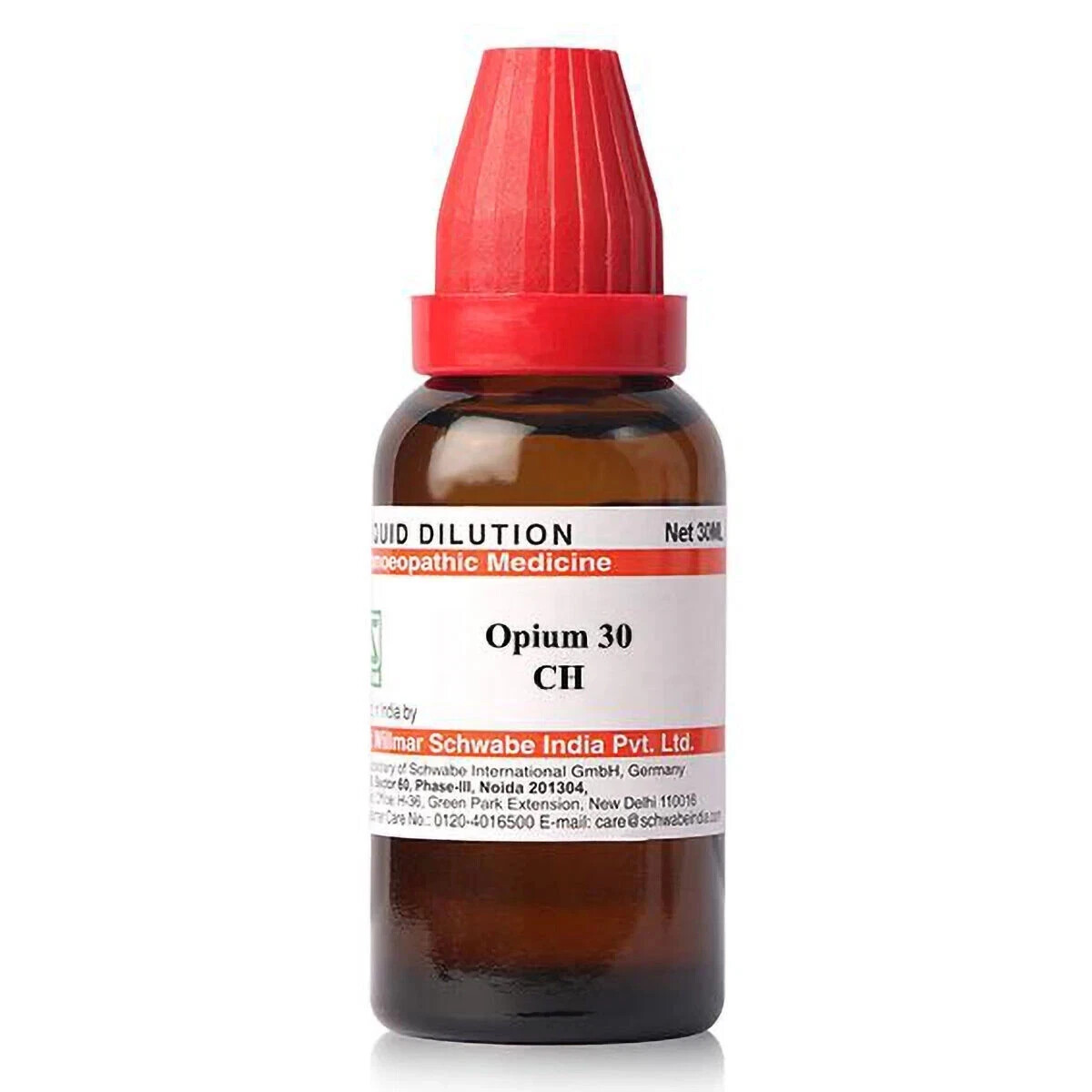 (PACK OF 2) Dr Willmar Schwabe India Opium Dilution 30 CH, Homeopathic 30ml