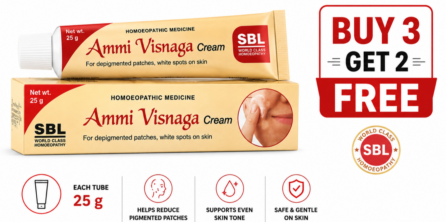 SBL Ammi Visnaga Cream 25g Skin Appearance Care Buy 3 Get 2 Free