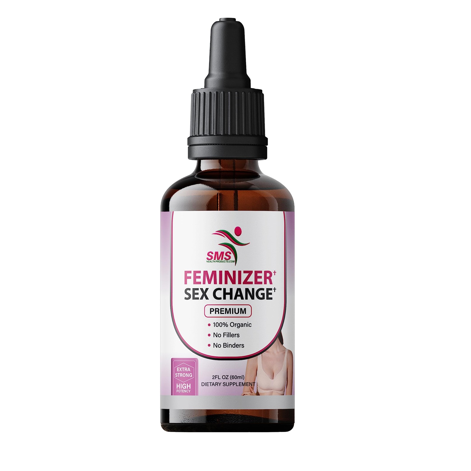 Feminizer by SMS, Pueraria Mirifica Drops for Estrogen | 2 Fl Oz (Pack of 1)