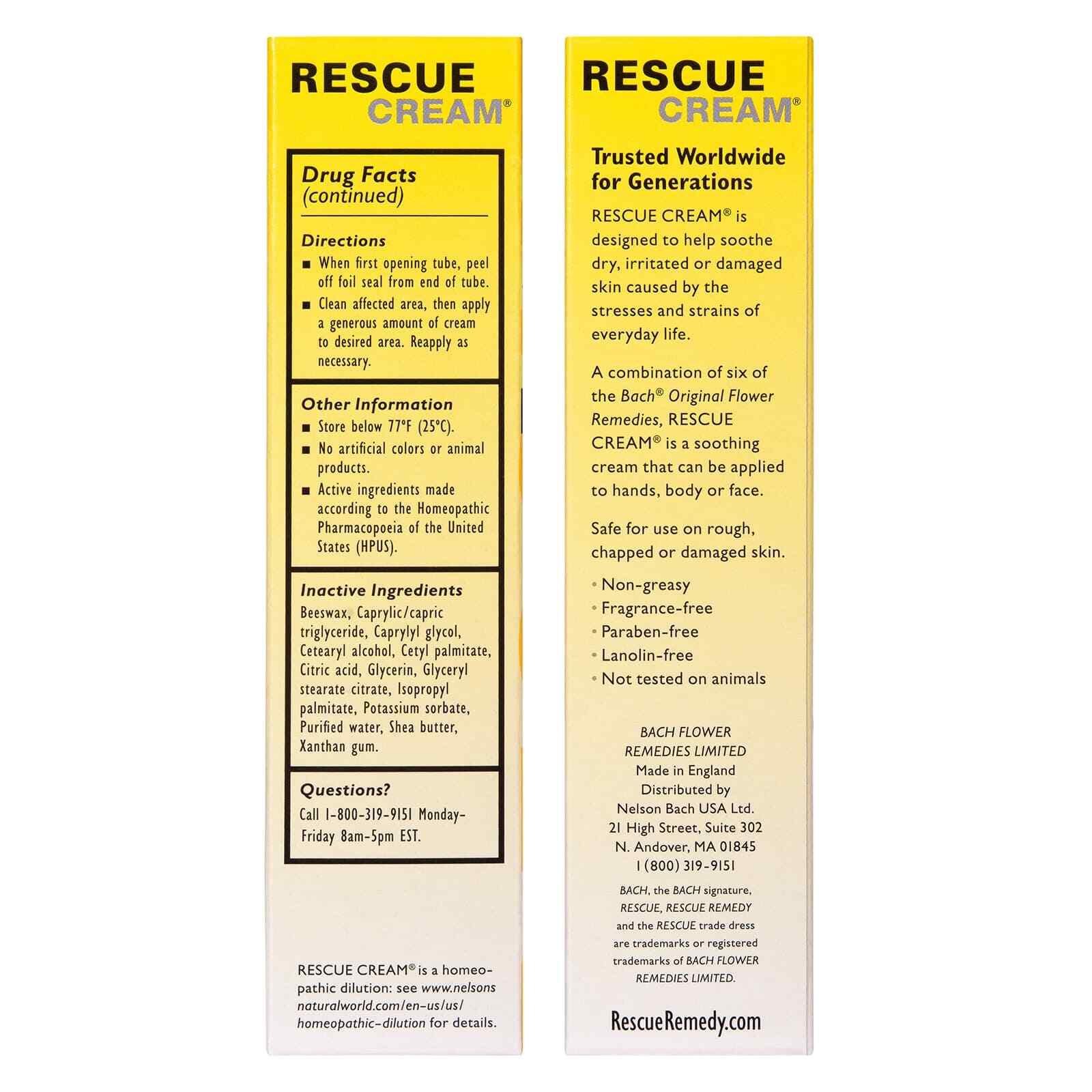 Bach RESCUE Cream 30g 1 oz