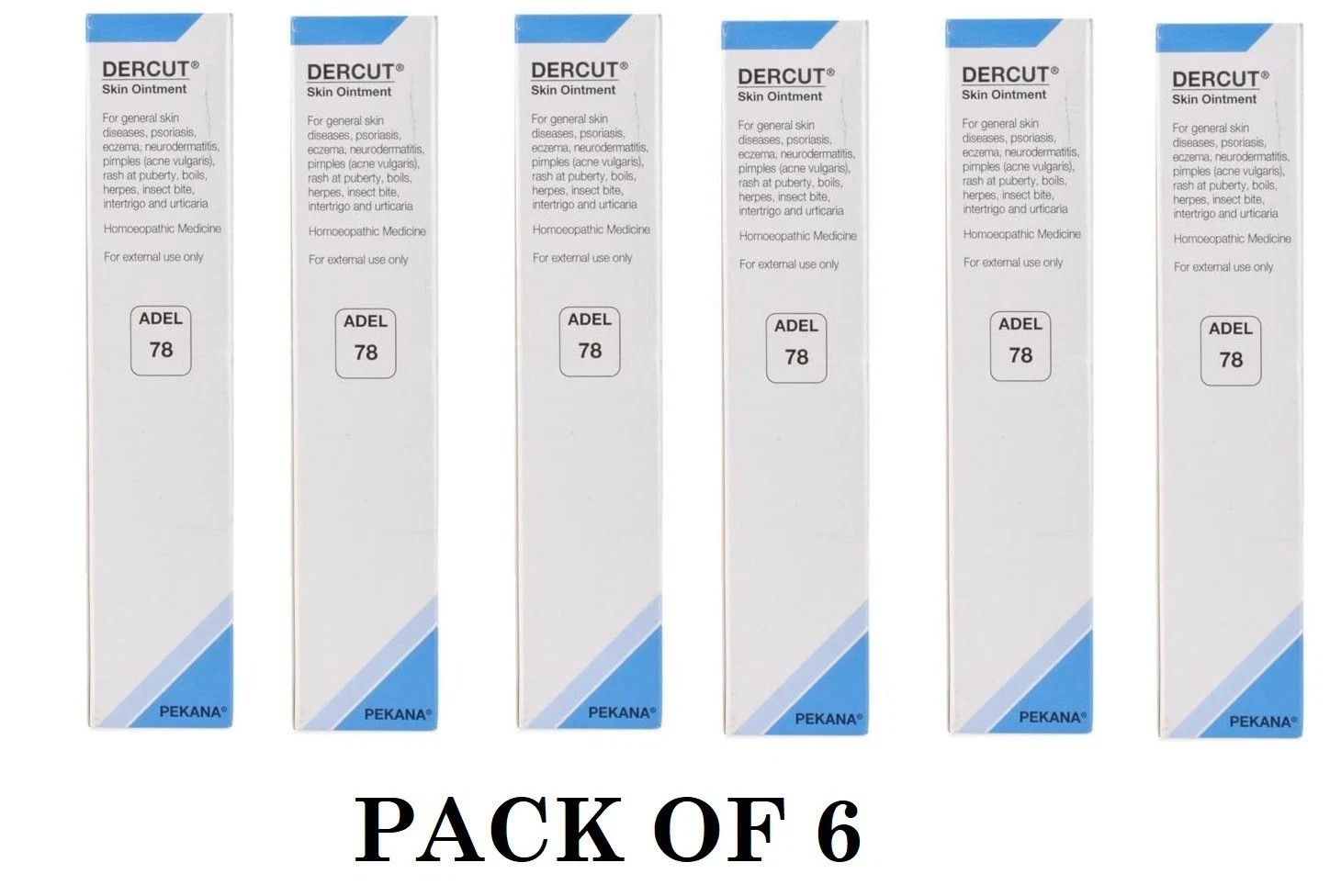 ADEL 78 Skin Ointment Pack of 6 Homeopathic Cream for Natural Skin Wellness