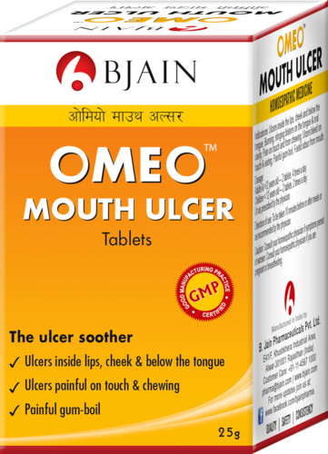 Bjain Omeo Mouth Ulcer Tablet 25gm FSW