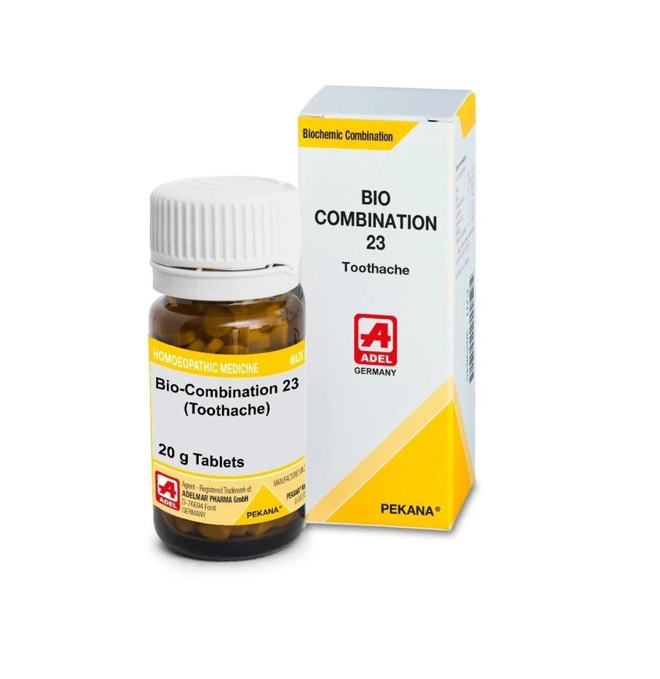 ADEL Bio-Combination 23 Toothache 3×20g Tablets Natural Relief for Dental Pain