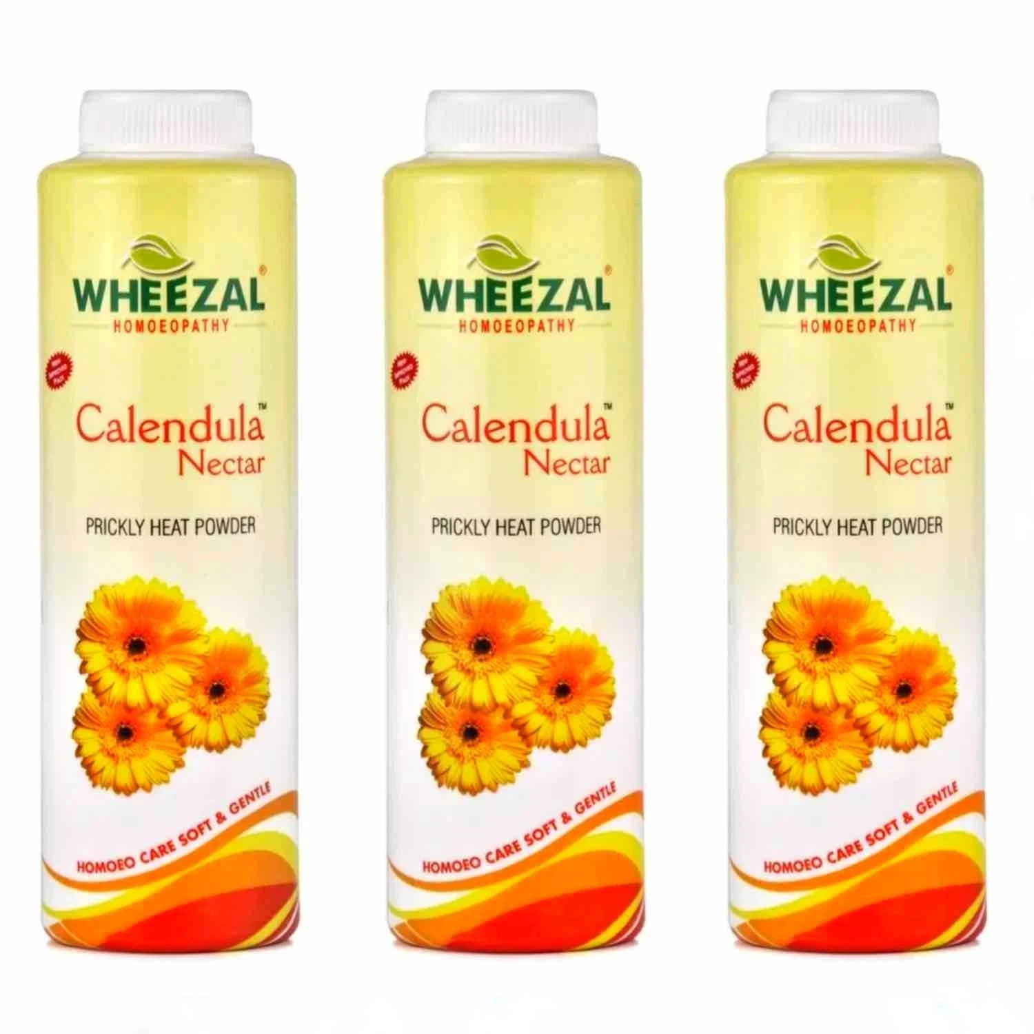 Wheezal Calendula Prickly Heat Powder (100g x 3) | Skin Rash Relief, Exp-2028