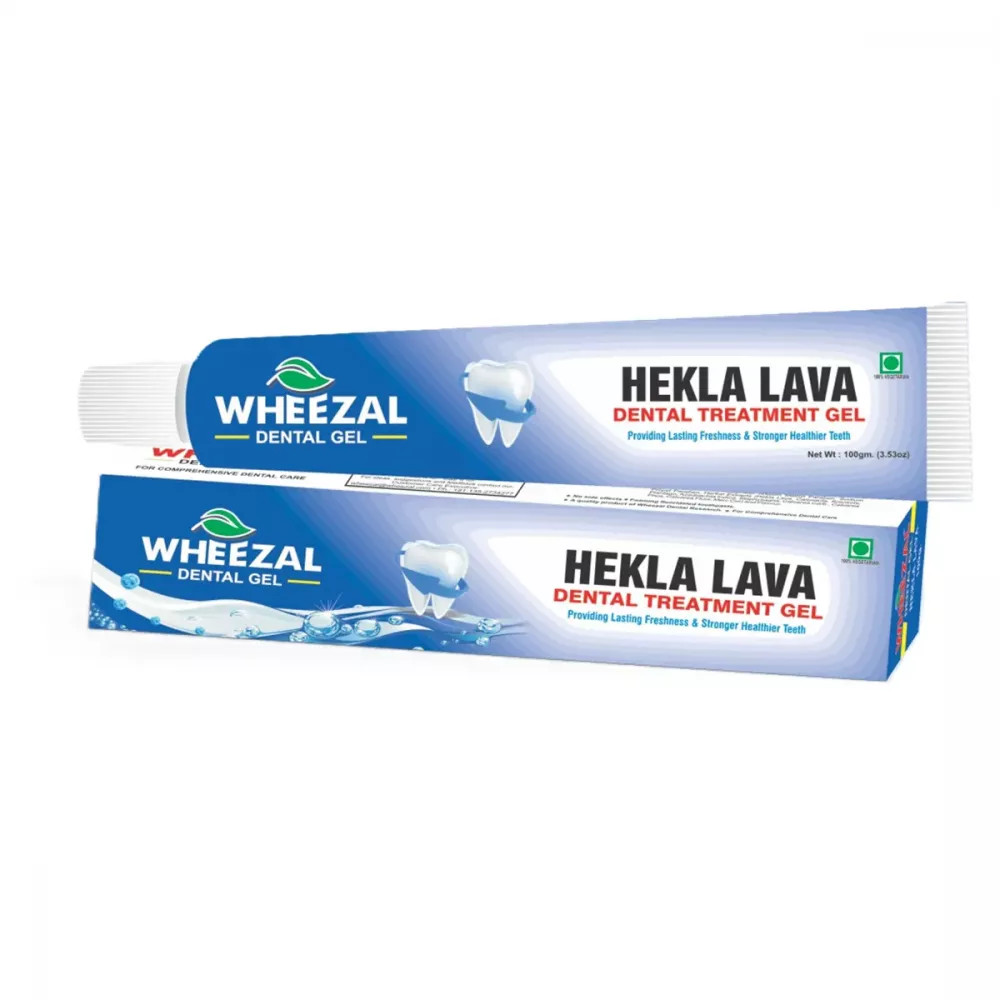 5X Wheezal Hekla Lava Dental Gel 100g | Homeopathic Oral Care