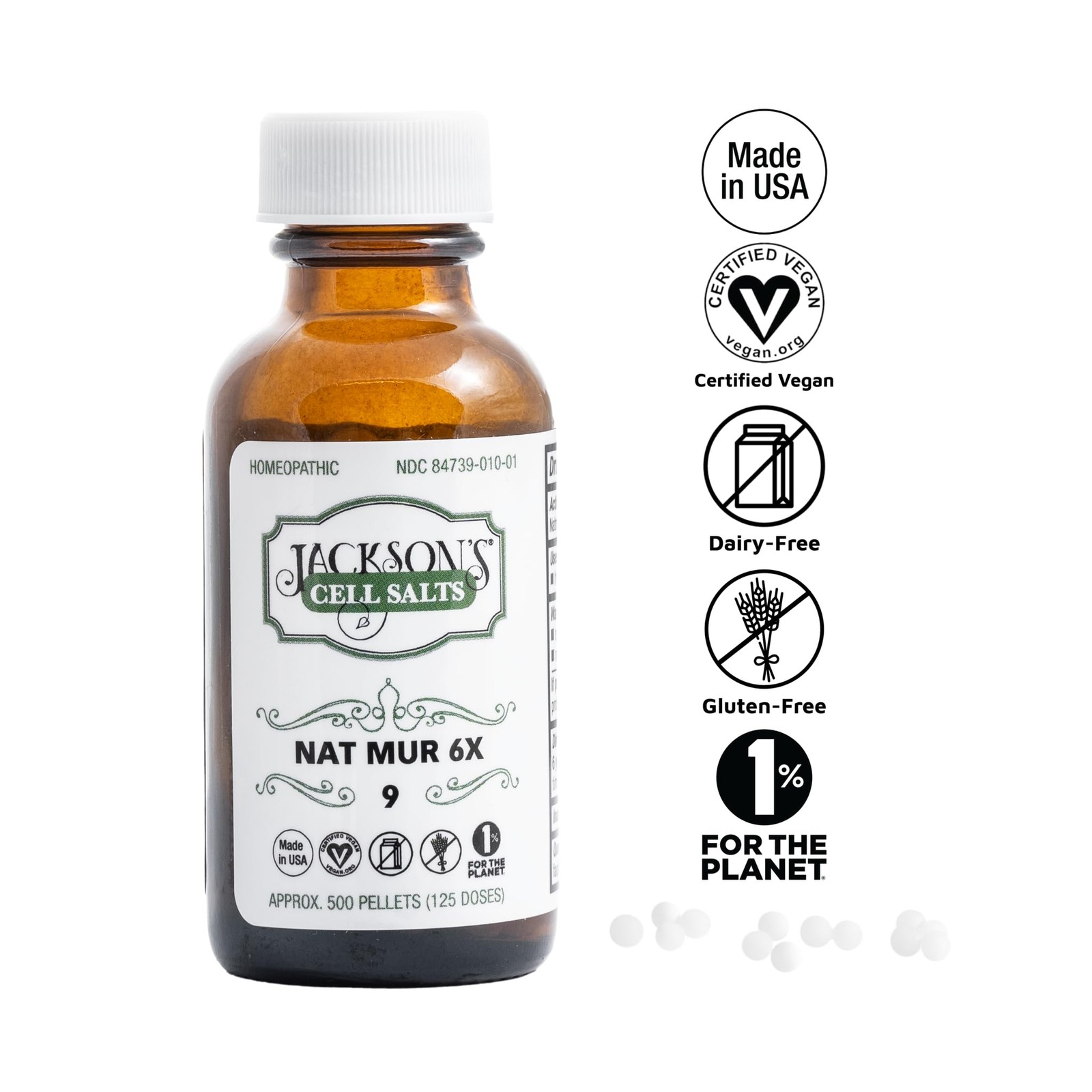 Jackson’s #9 Cell Salt NAT Mur 6X (500 Pellet Bottle) – 500 Count (Pack of 1)