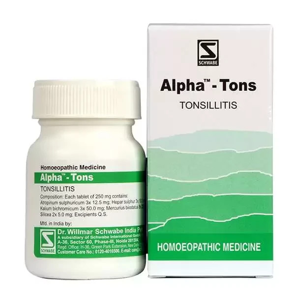 Alpha-Tons by Dr. Schwabe 20g Pack of 10 | Tonsillitis & Throat Discomfort Care