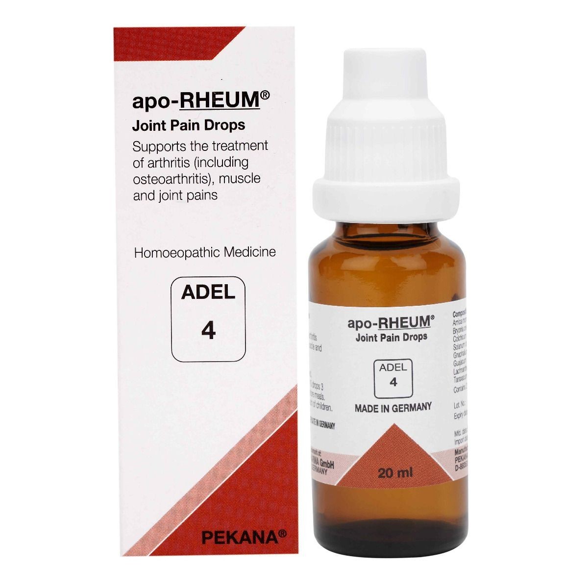 ADEL 4 Joint Pain Drops Pack of 3 Natural Homeopathic Support Free Shipping