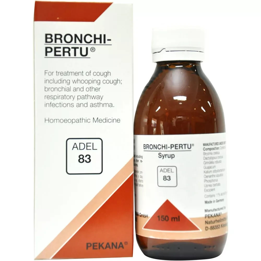 2X Adel Pekana Adel 83 Bronchi-Pertu Drops 150ml Homeopathic Respiratory Support