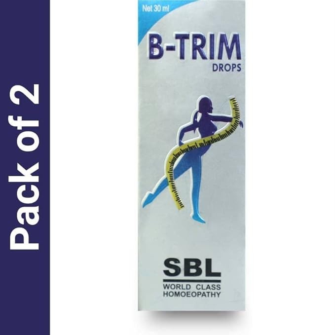 (2 X 30ML) SBL B-Trim Drops Homeopathy Medicine for Weight Loss FREE SHIPPING.