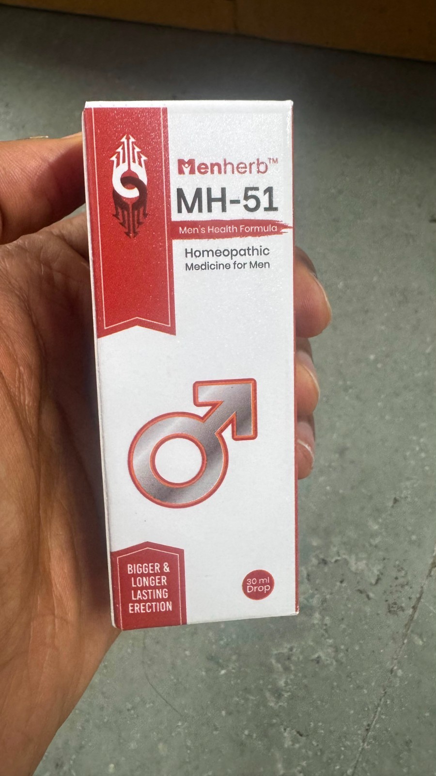 Menherb MH-51 Drops Homeopathic 30ml for men Stamina & Performance