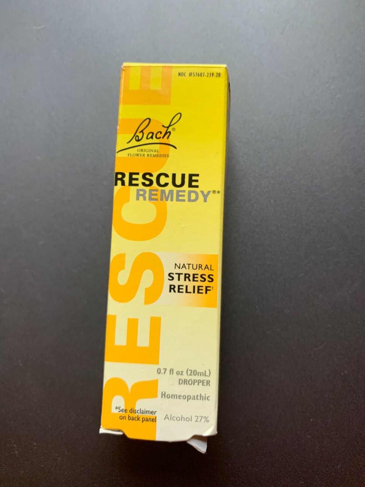 Dr. Bach, Rescue Remedy, Natural STRESS RELIEF – .7 fl oz, 20 ml NIB, FREE Ship!