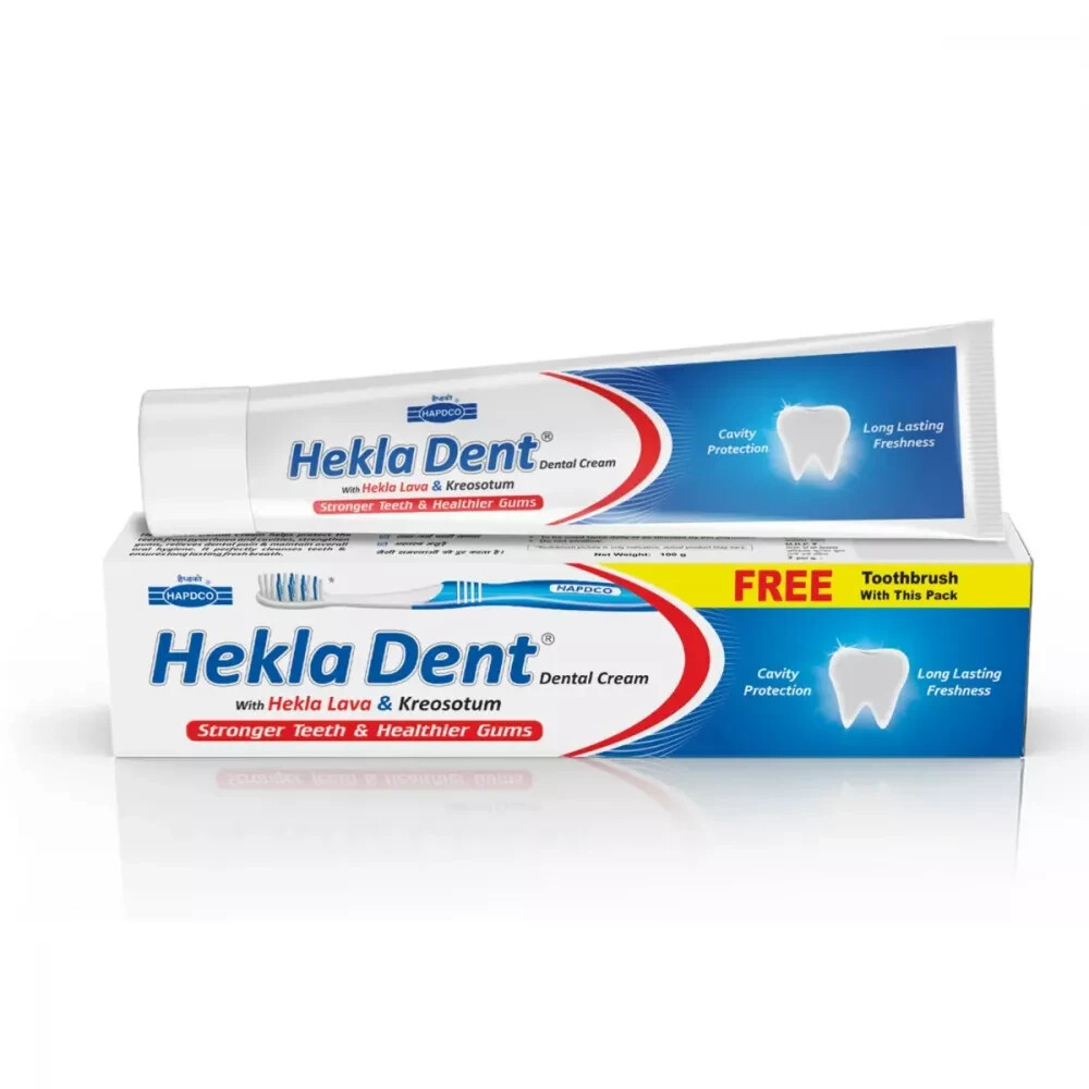 HAPDCO Hekla Dent Dental Cream (100g) Homeopathic Free Shipping World Wide