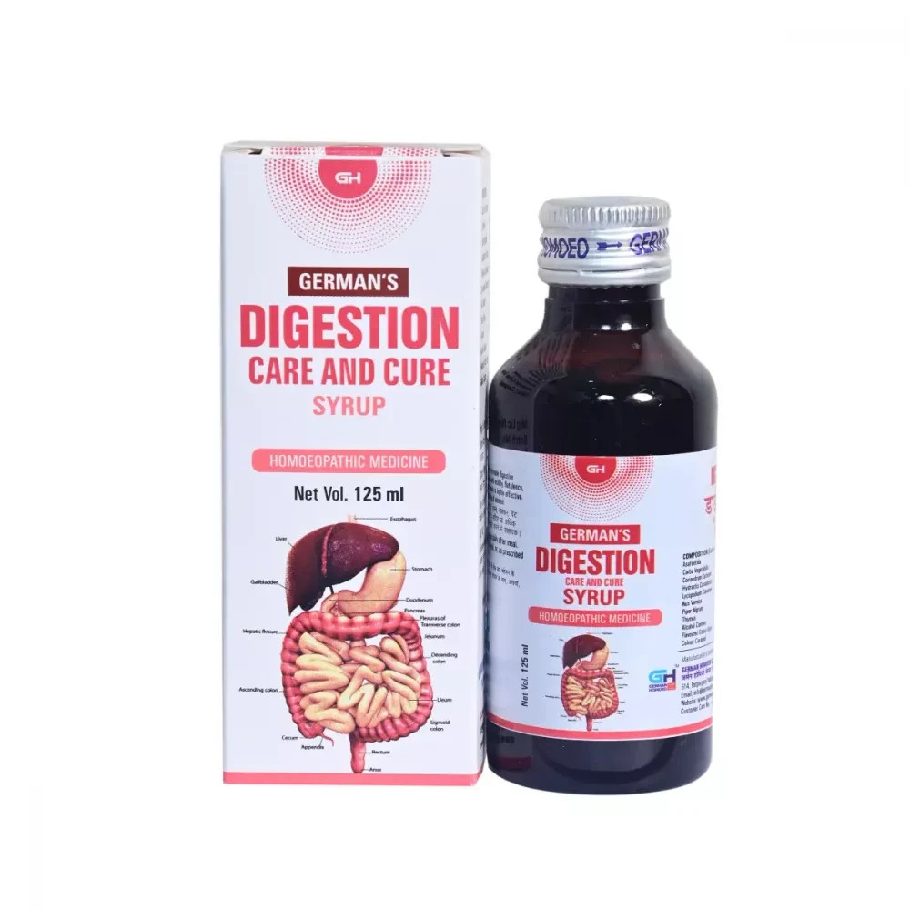 German Homeo Care & Cure Digestion Syrup (125ml) Support Free Shipping