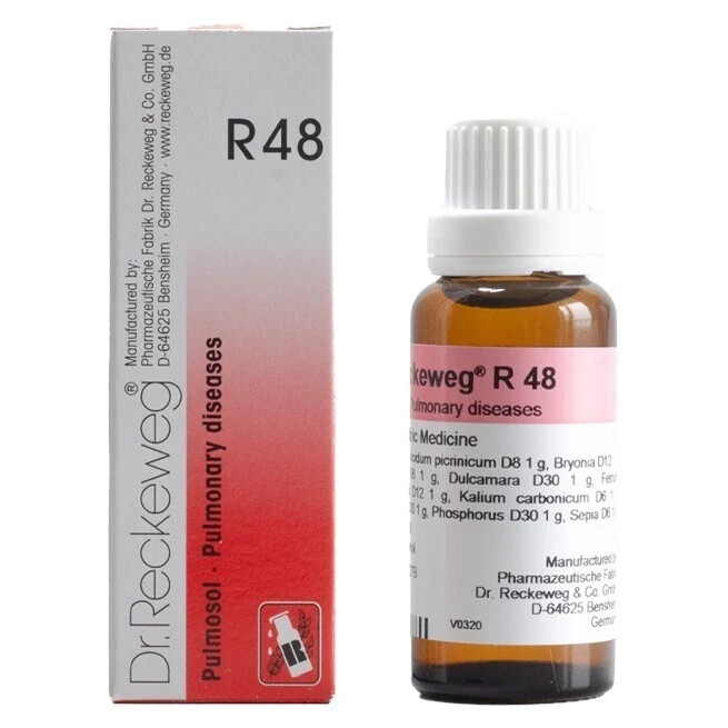 🌿 Dr. Reckeweg R48 Homeopathy Remedy 22ML (Pack of 5) | Free Shipping 🚀