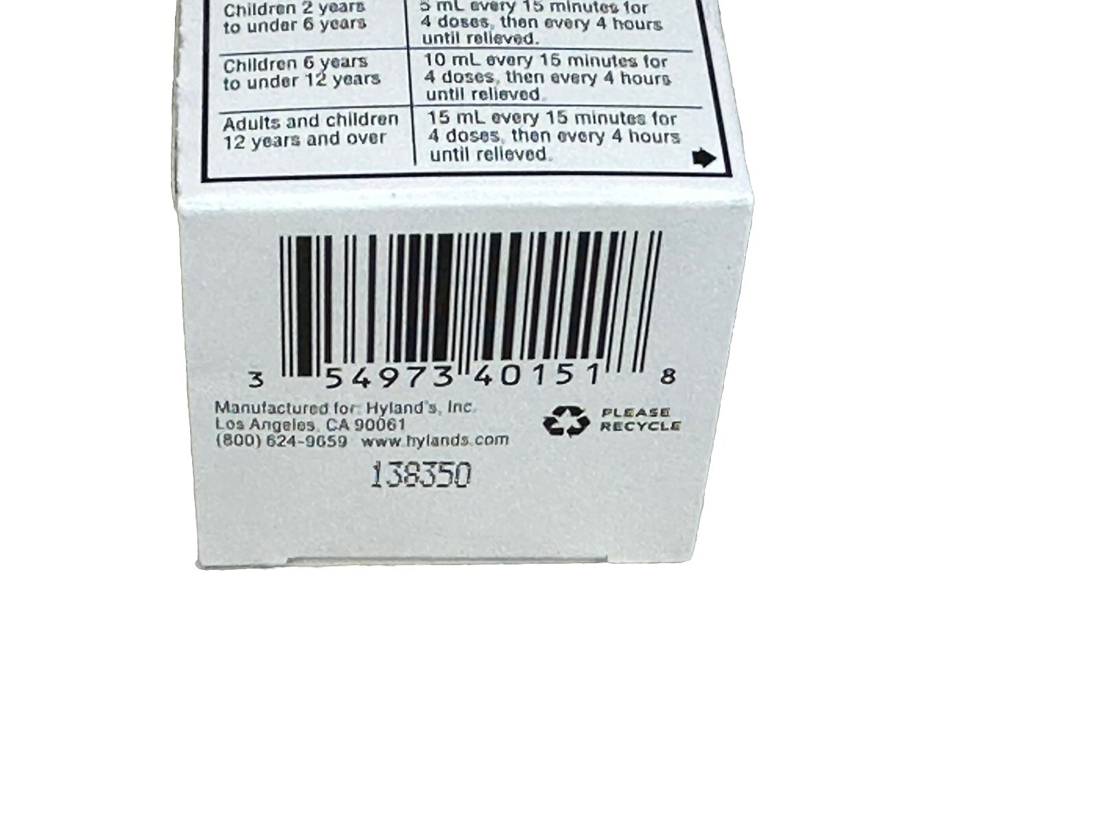 Hyland’s 4 Kids Homeopathic Pain Relief Liquid Grape Flavor 4oz DISCONTINUED