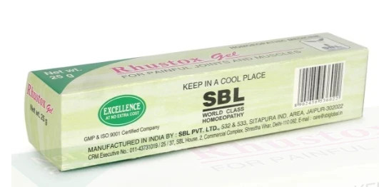 SBL Rhus Tox Gel (25g) Pack of 10 Relief for Joints & Stiffness FREE SHIP
