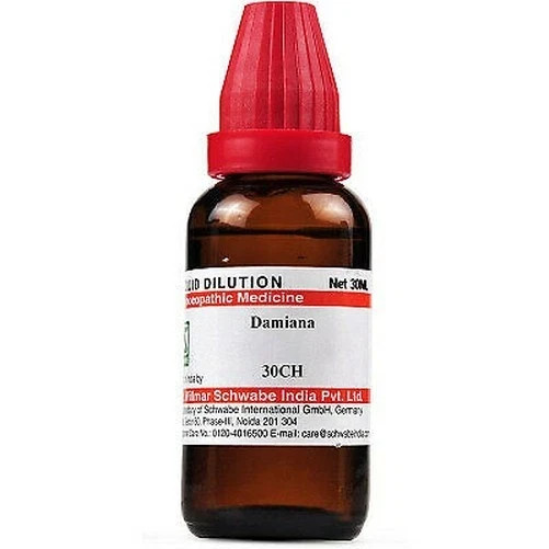 Willmar Schwabe India Damiana 30 CH (30ml) Homeopathic Drop