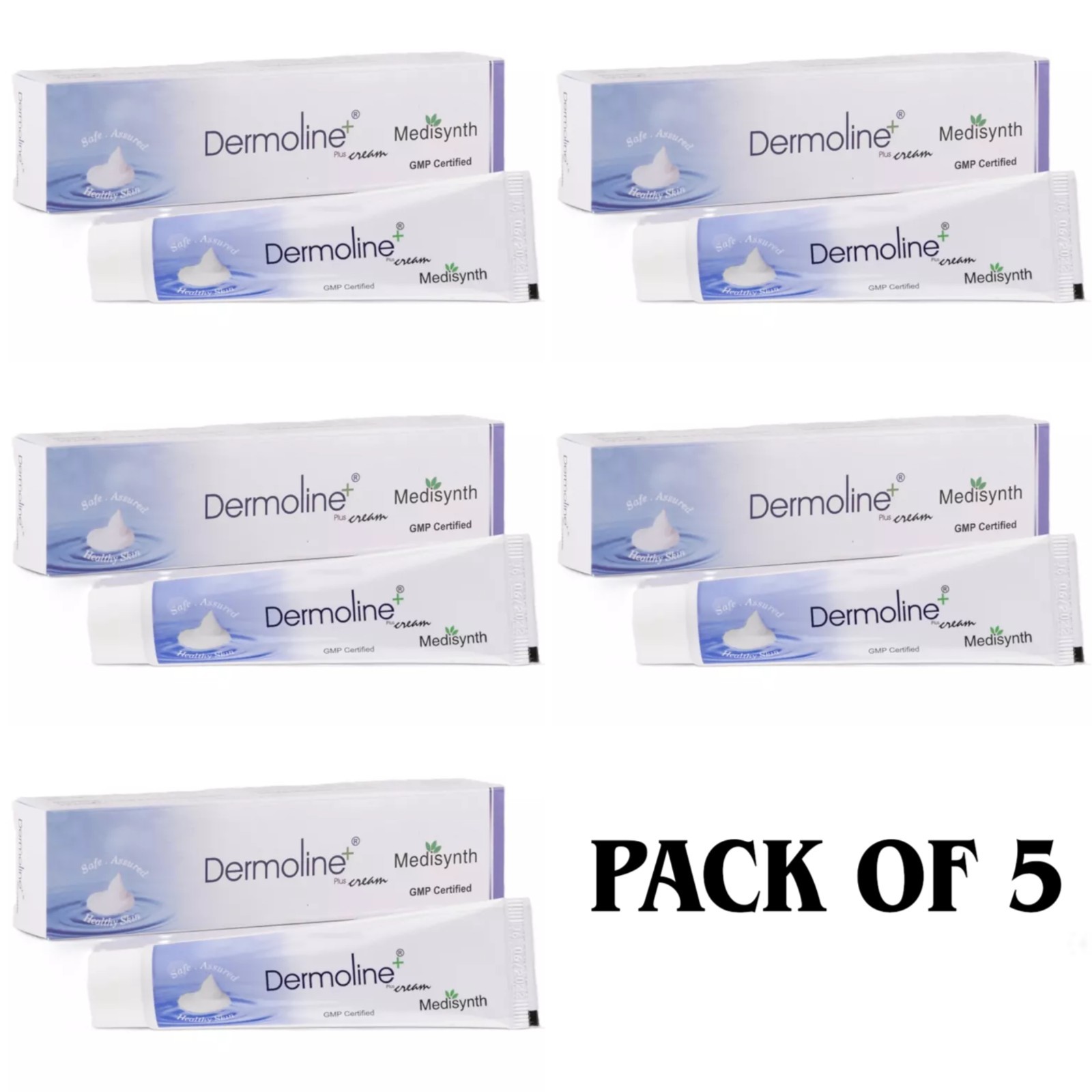5X Medisynth Dermoline Plus Cream 20g | Homeopathic Topical Cream | External Use