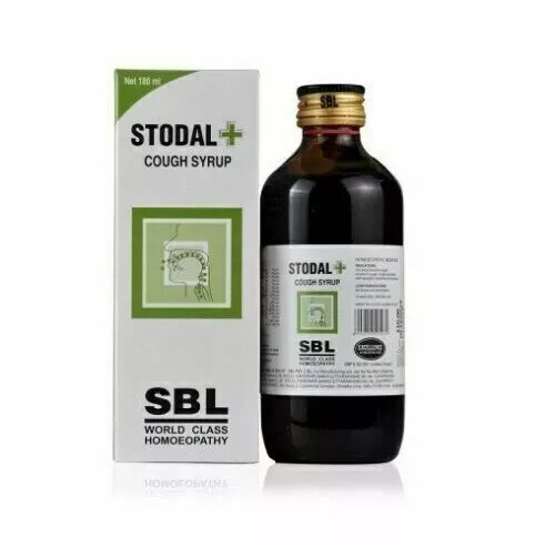 SBL Homoeopathic Stodal Syrup for Cough, Bronchitis, Wheezing, 180ML Free Ship