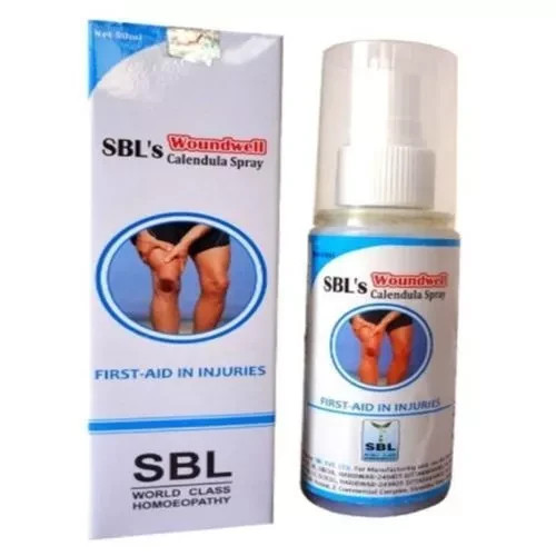 SBL Woundwell Calendula Spray (50ml) Homeopathic Spray For Pain