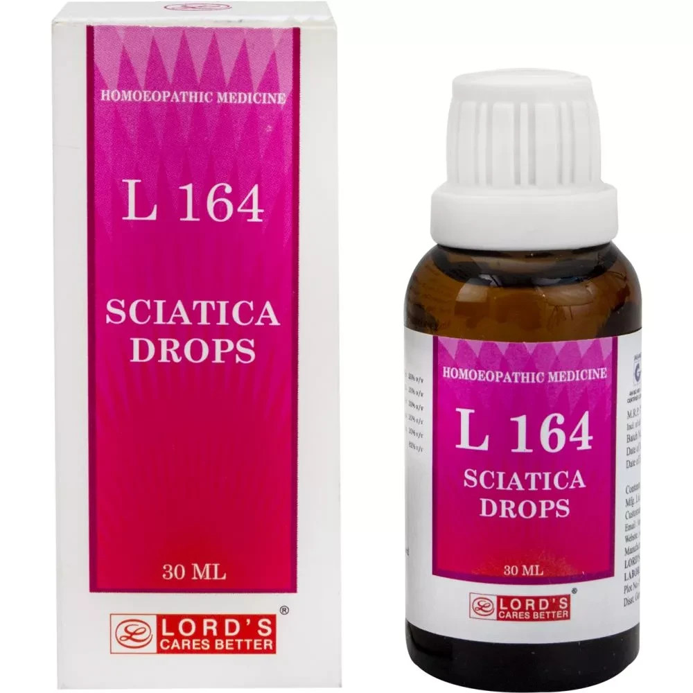 Lords L 164 Sciatica Drops (30ml) Homeopathic Drop Free Shipping