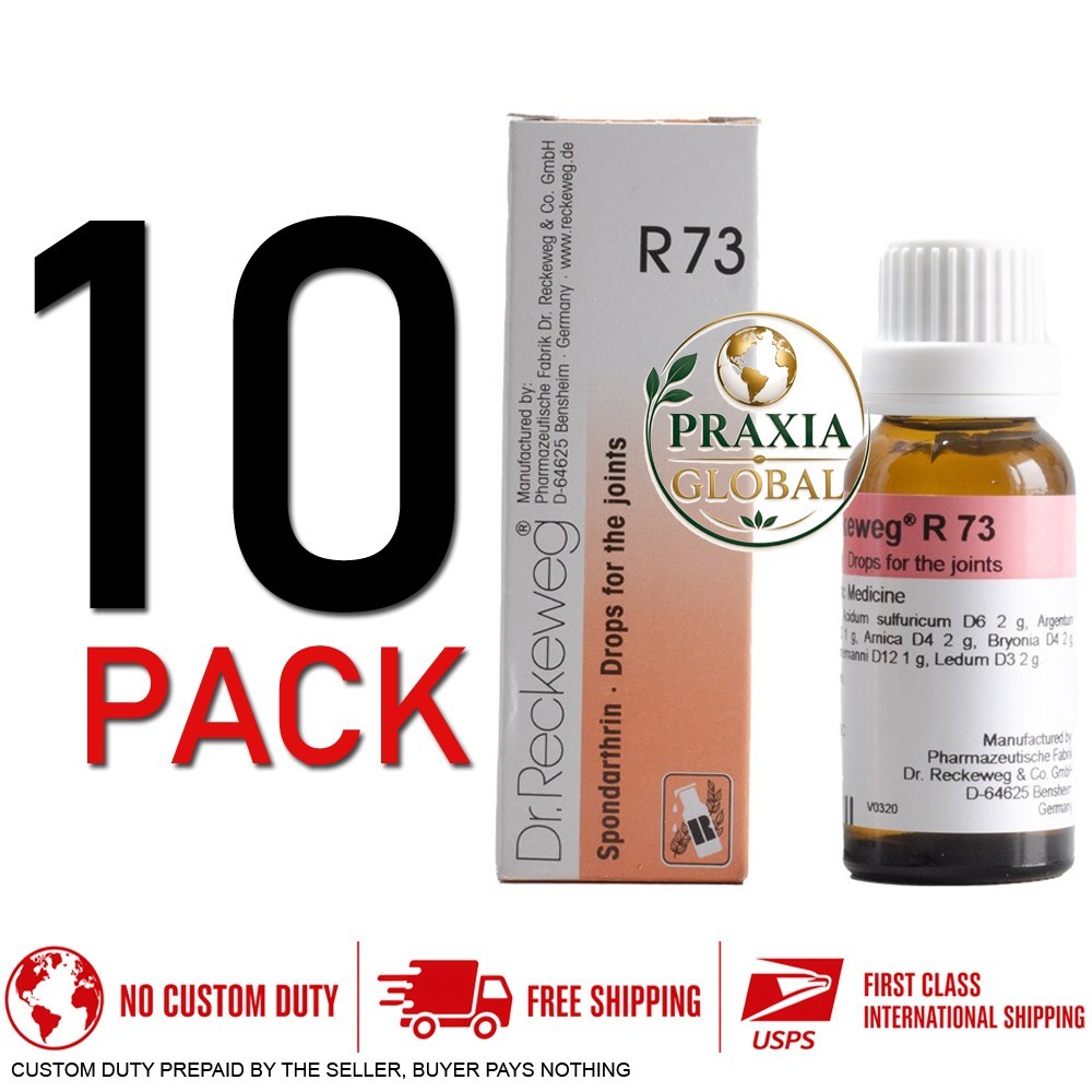 Dr Reckeweg R73 Drops 22ml SUPER SAVER PACK OF 10 Bottles