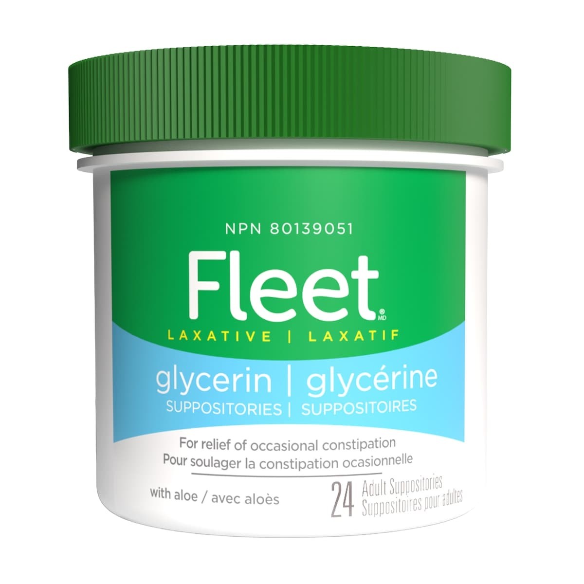Fleet Adult Glycerin Suppositories with Aloe (24 Count)