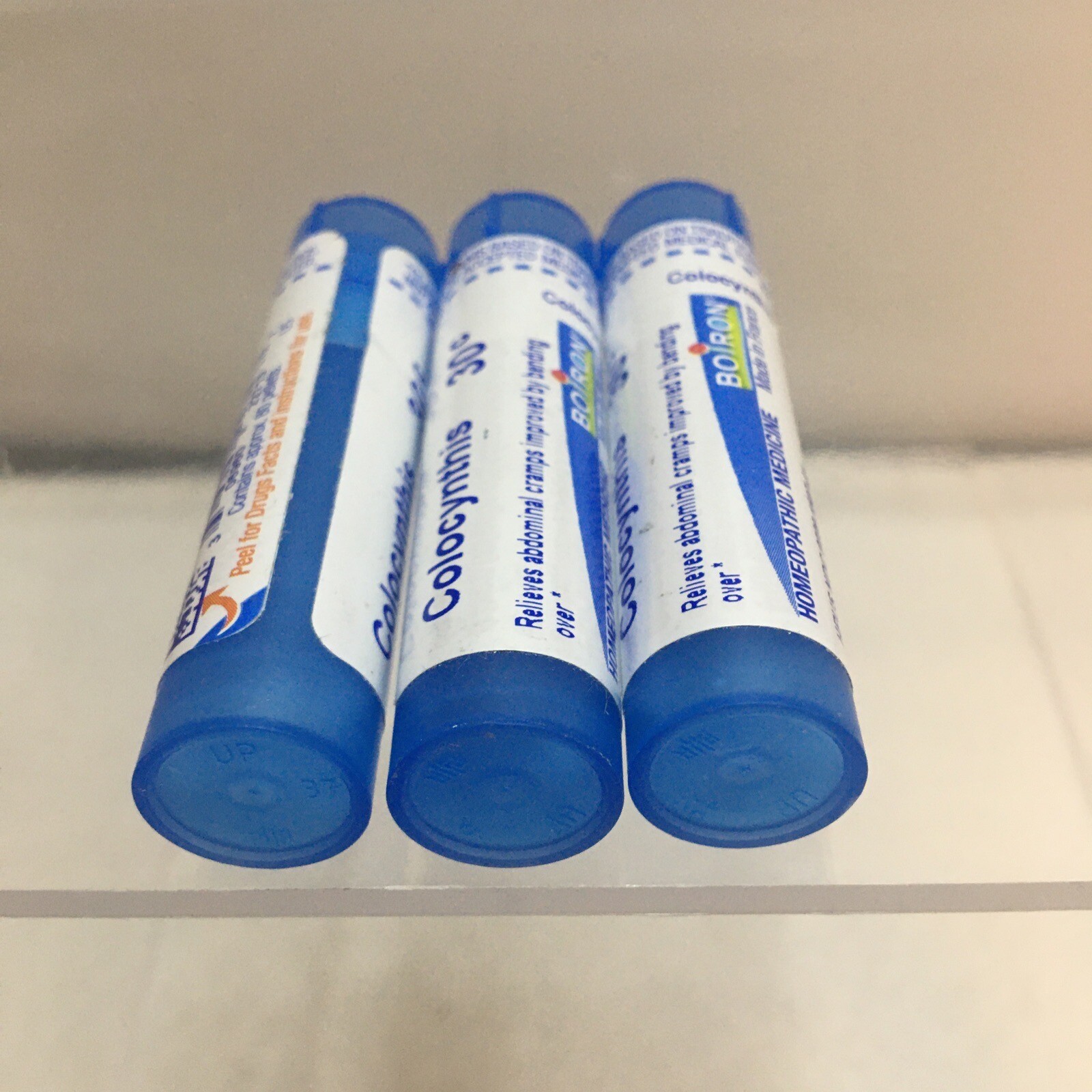 3 X Boiron Colocynthis 30 C, 80 Pellets EXP 6/2028