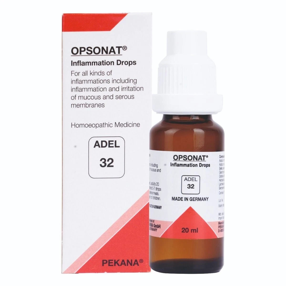 ADEL 32 Inflammation Drops Pack of 3 Natural Homeopathic Remedy