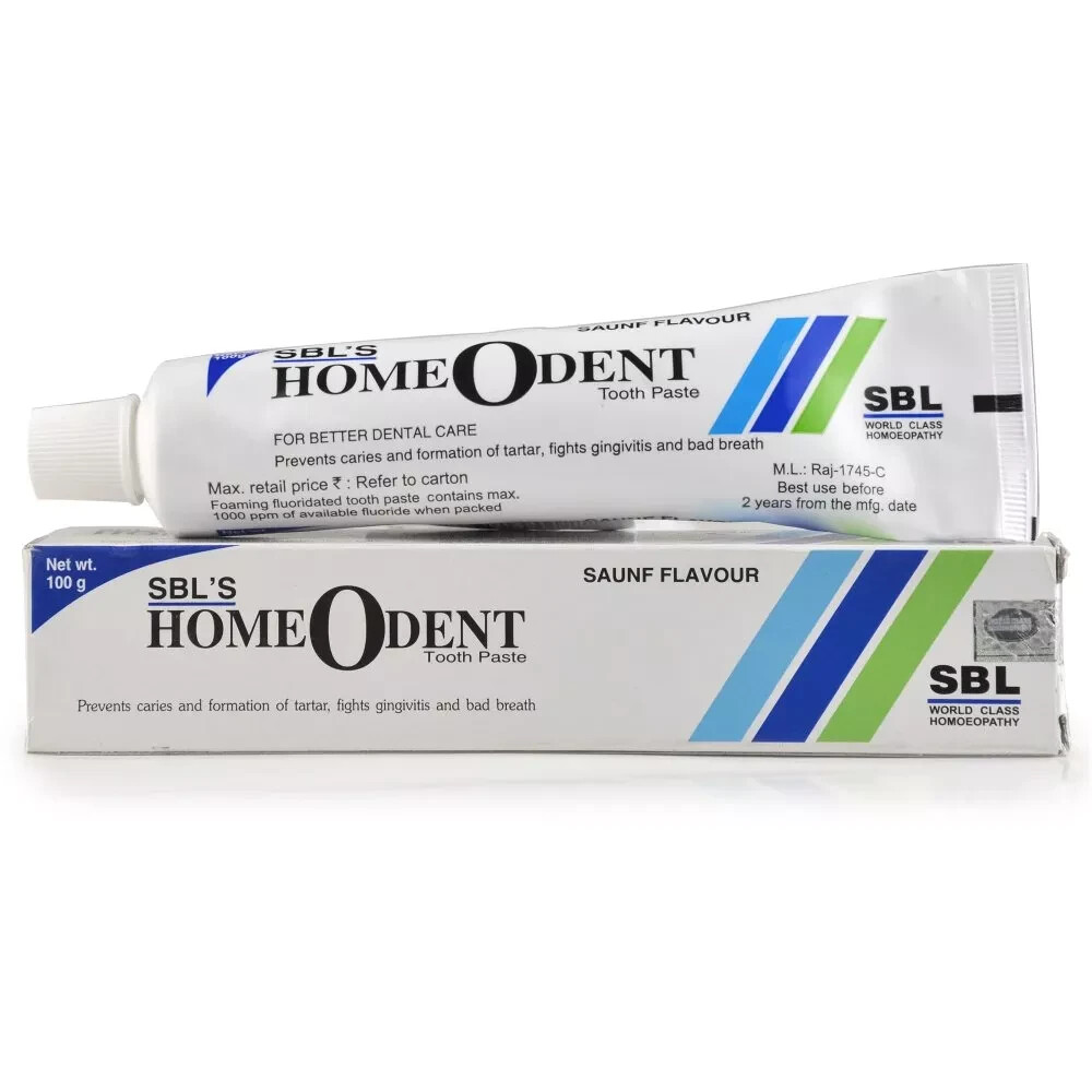 SBL Homeodent Tooth Paste (Saunf) (100g) Homeopathic Free Shipping World Wide