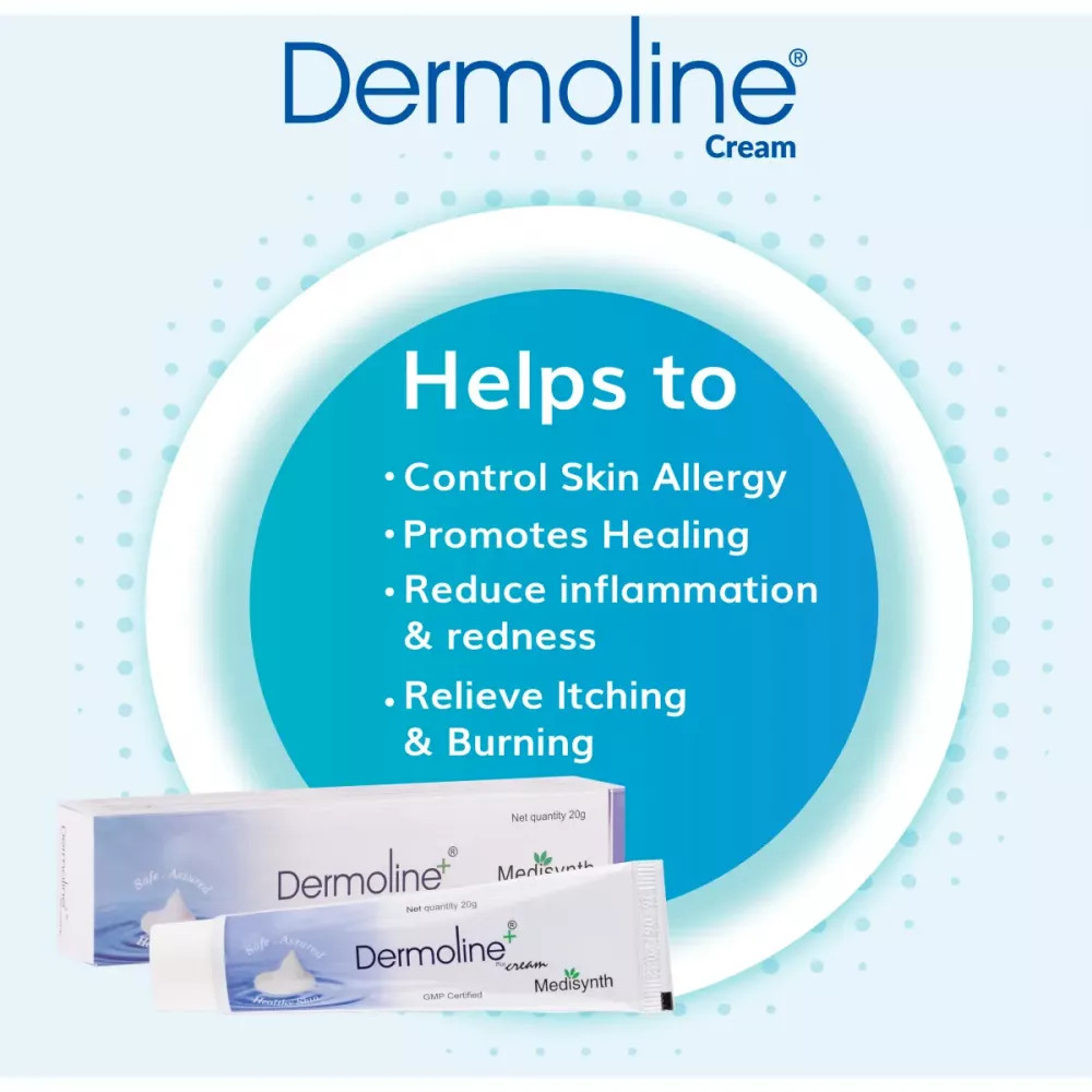 5X Medisynth Dermoline Plus Cream 20g | Homeopathic Topical Cream | External Use