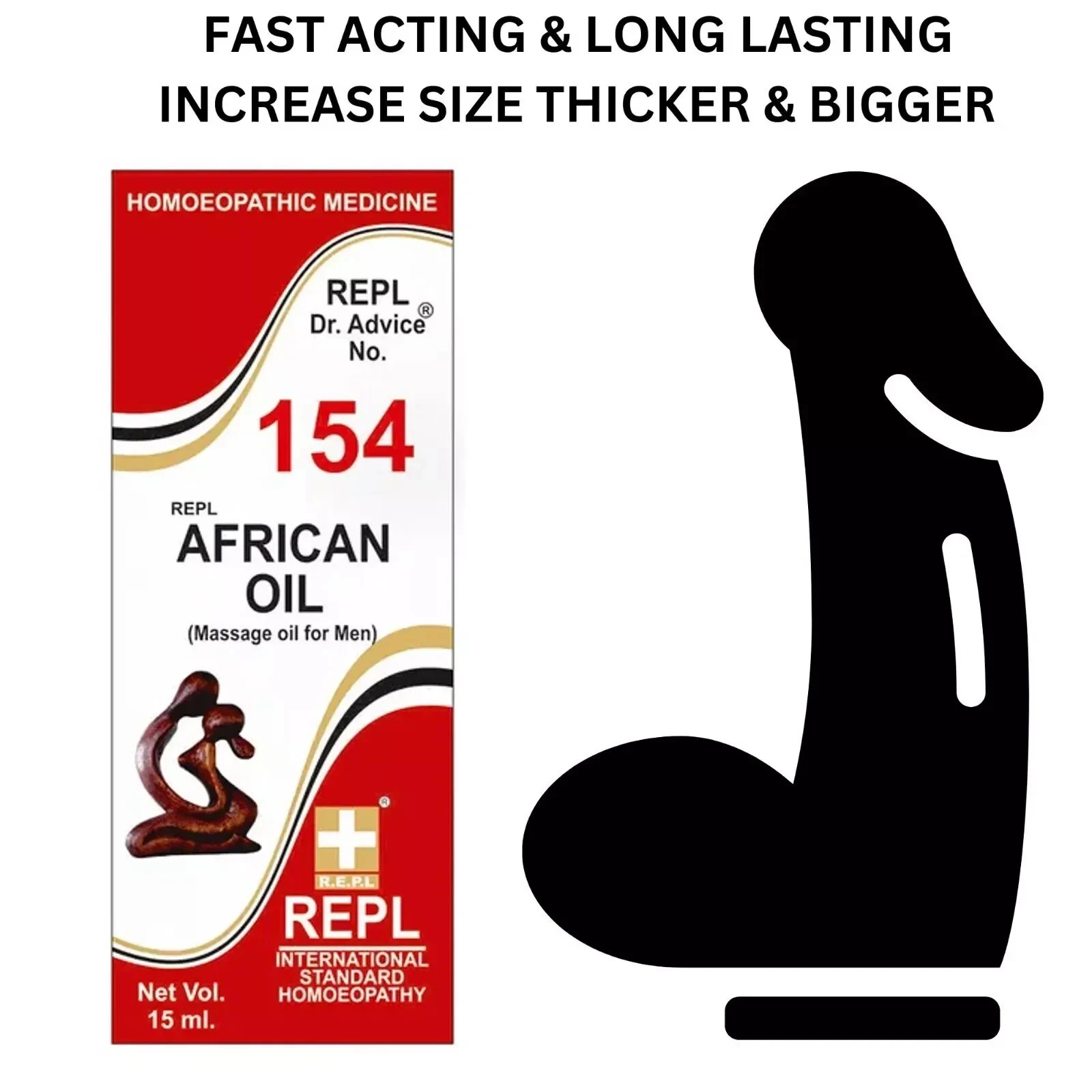 Repl 154 african size xxxl natural oil 15 ml x 3 herbal free shipping