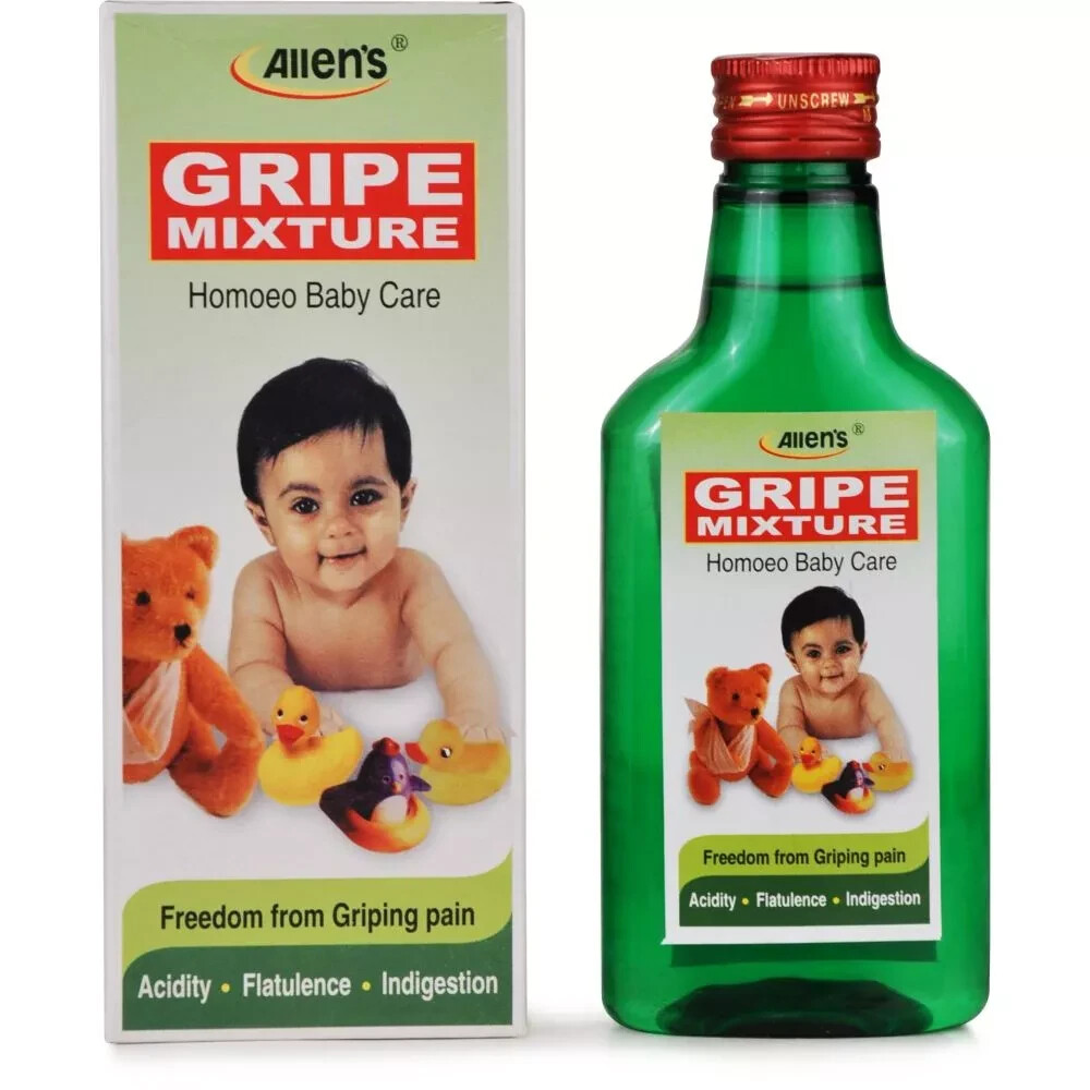 Allens Gripe Mixture (150ml) Homeopathic Free Shipping World Wide