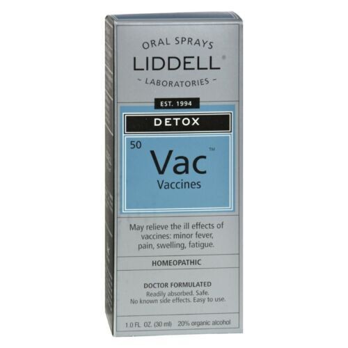 Liddell Detox Vaccines Homeopathic Remedies 20% Organic Alcohol 30 mL 1 oz 1 ct