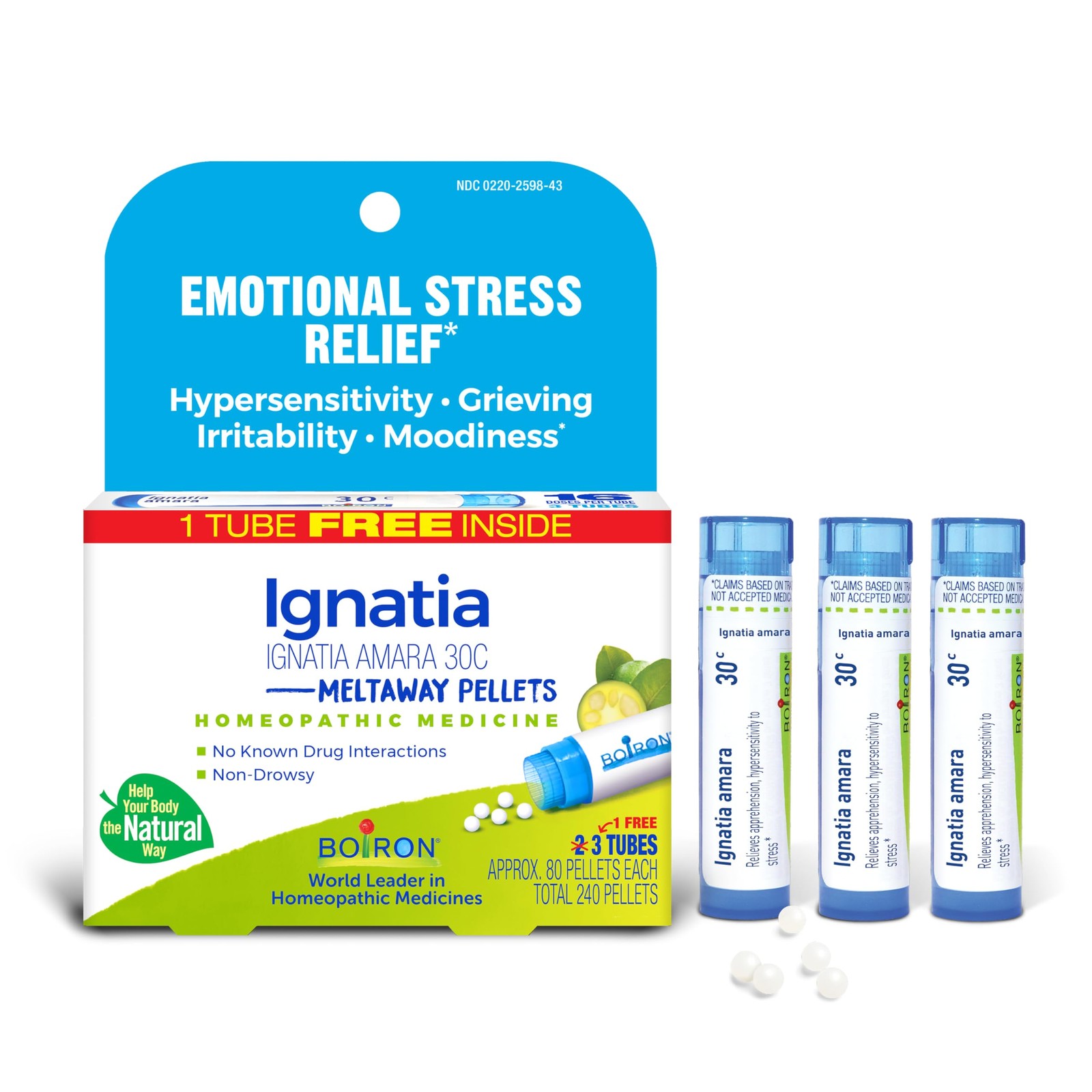 Boiron Ignatia Amara 30C Homeopathic Medicine for Relief from Emotional Stres…