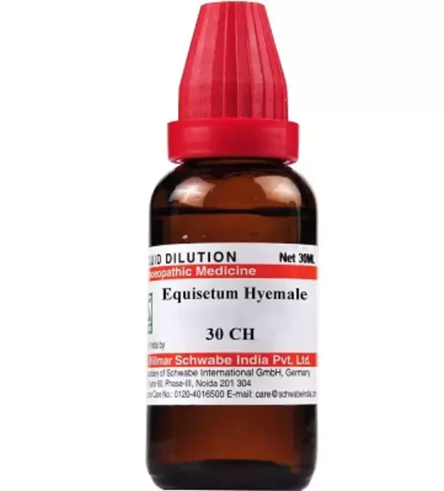 Dr Willmar Schwabe India Equisetum Hyemale Dilution 30 CH (30ml) – Free Ship