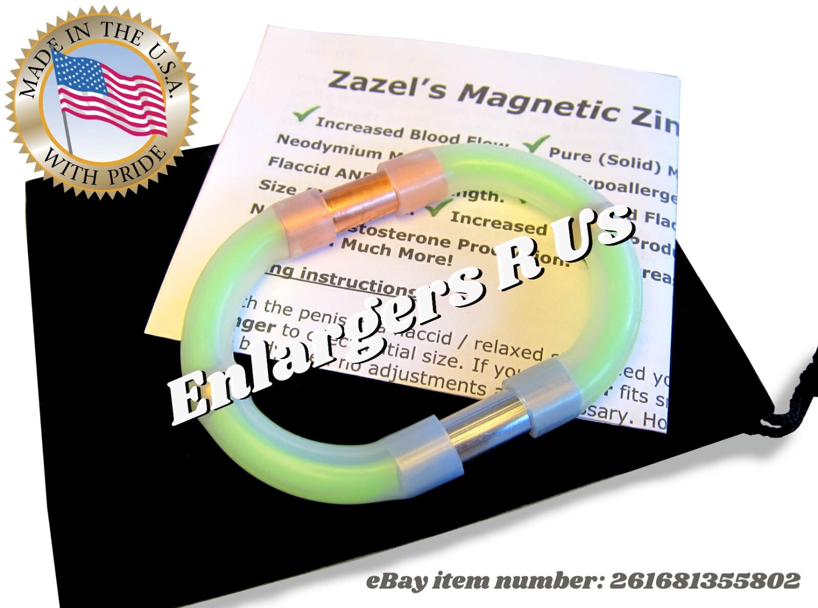 ORIGINAL Ring of Power ROP MAGNETIC ZINGER Male Penis Booster Pure Zinc Copper