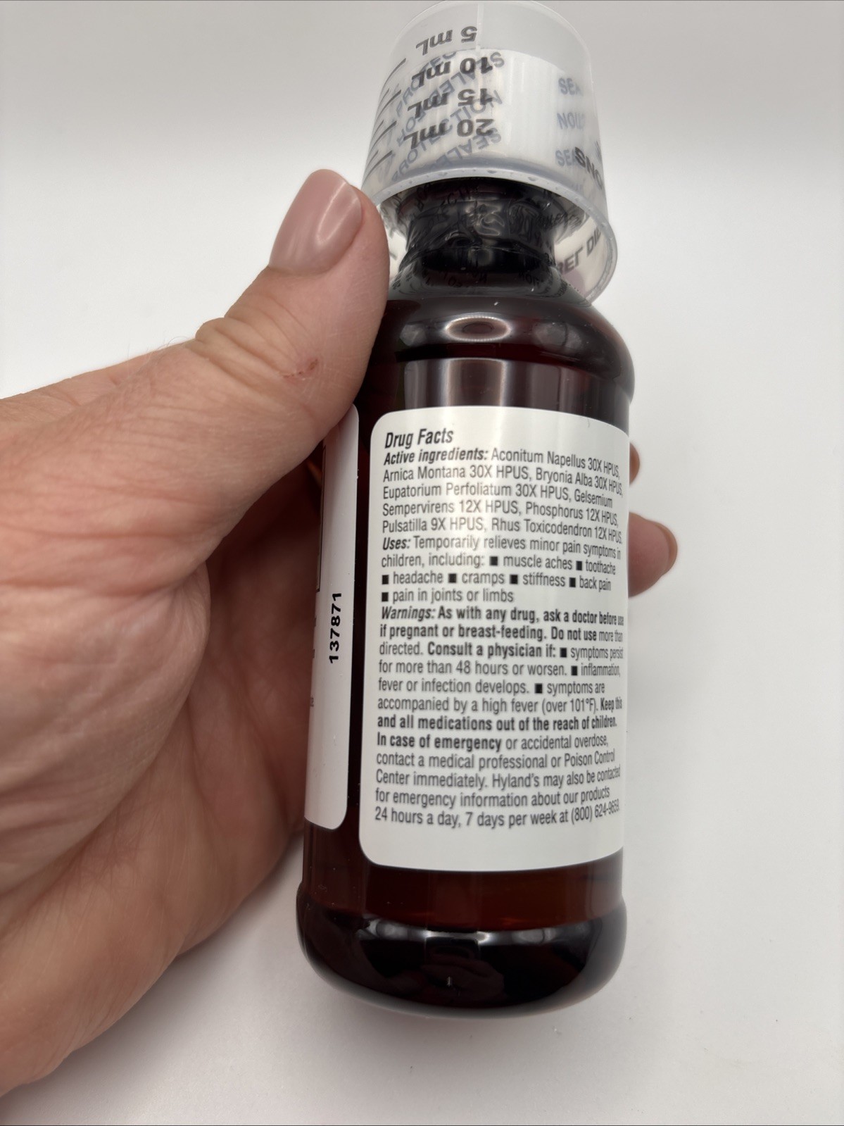 Hyland’s 4 Kids Homeopathic Pain Relief Liquid Grape Flavor 4 fl oz Discontinued