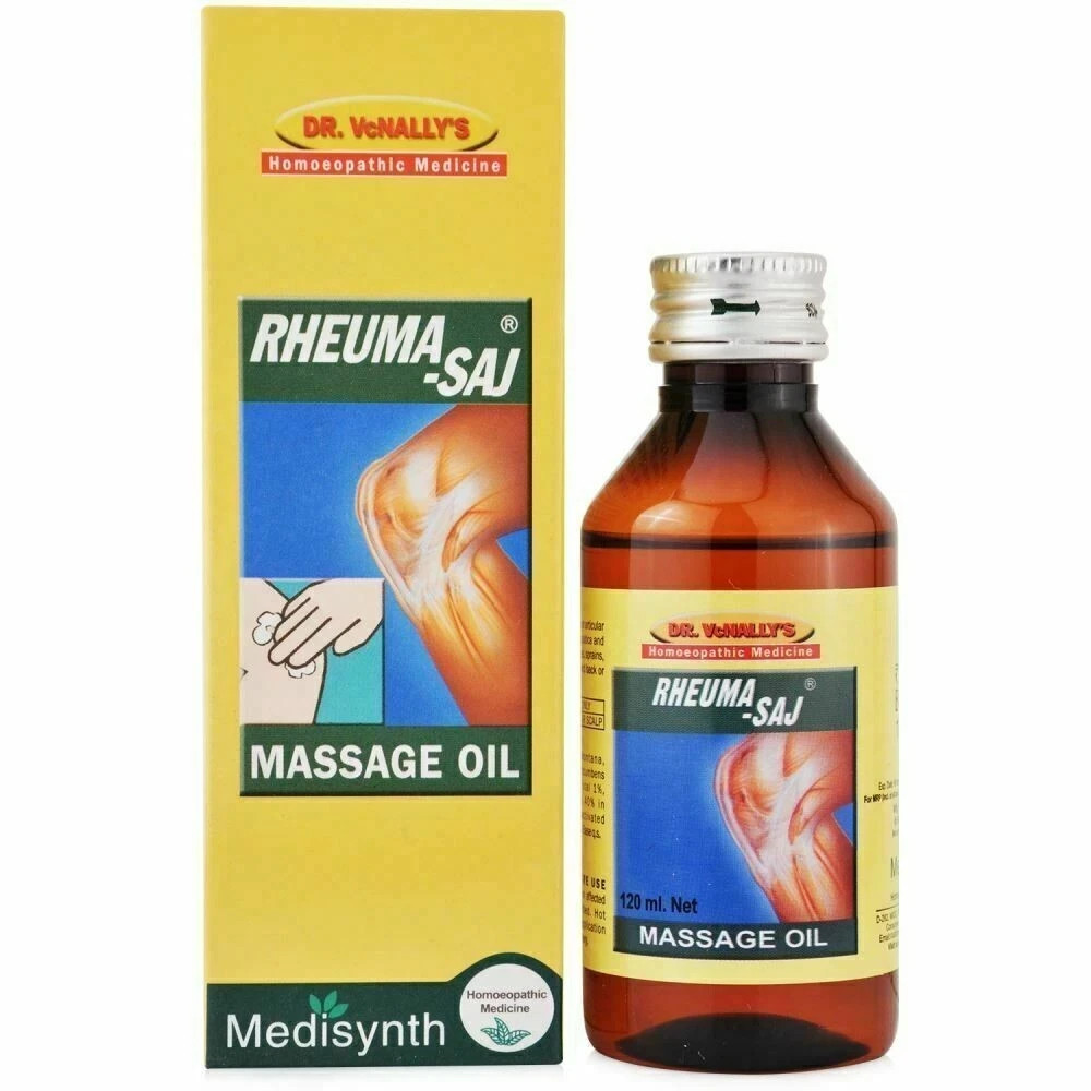 2 x Medisynth homeopathy Rheuma-Saj Massage Oil 60ml Free Shipping