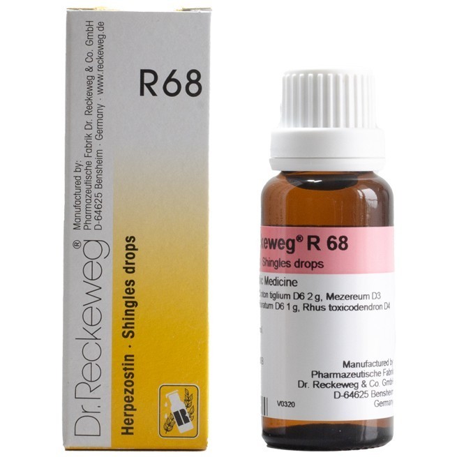 Dr Reckeweg R68 Drops 22ml SUPER SAVER PACK OF 10 Bottles