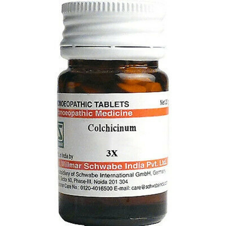 2 BOTTLE OF Willmar Schwabe India Colchicinum 3X (20g) Homeopathic Tablet FS