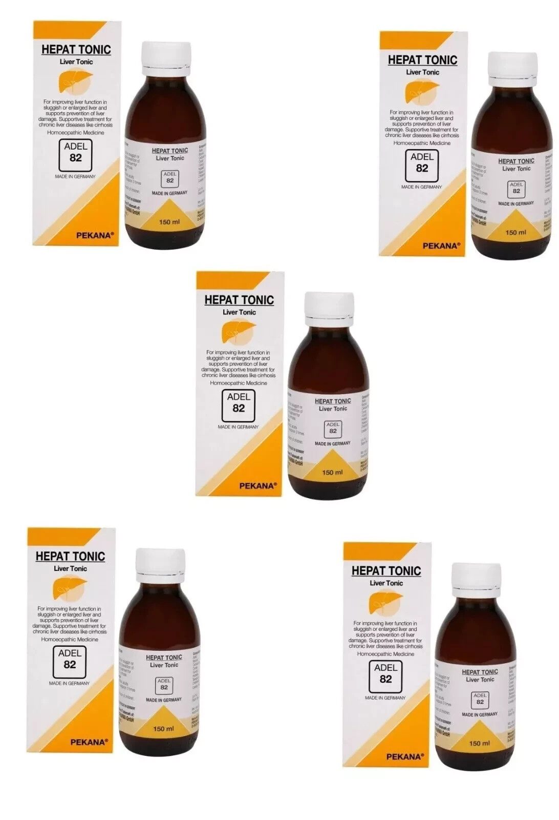🌿 ADEL 82 – Homeopathic Remedy (150ml each) – Pack of 5 🌿supports liver