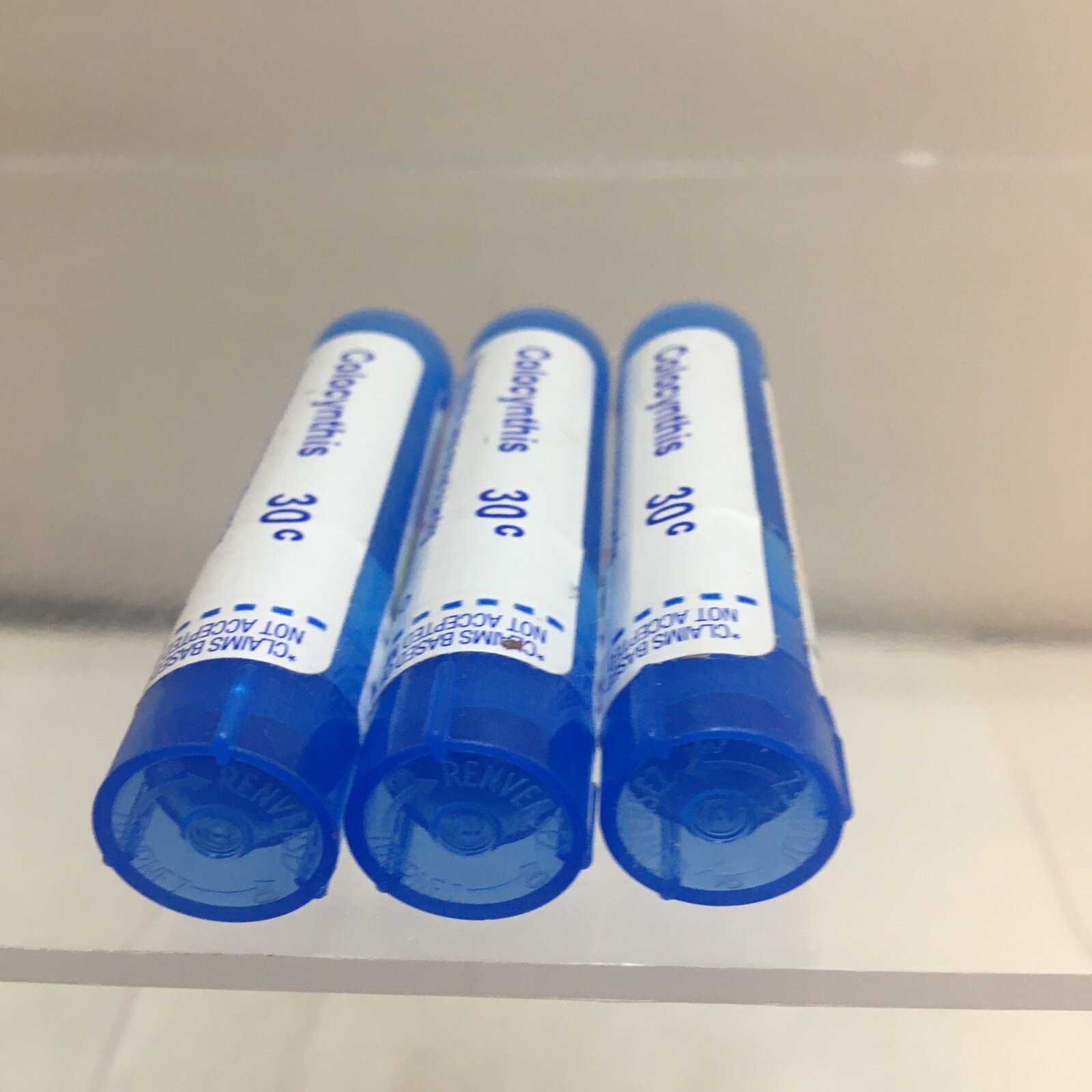 3 X Boiron Colocynthis 30 C, 80 Pellets EXP 6/2028